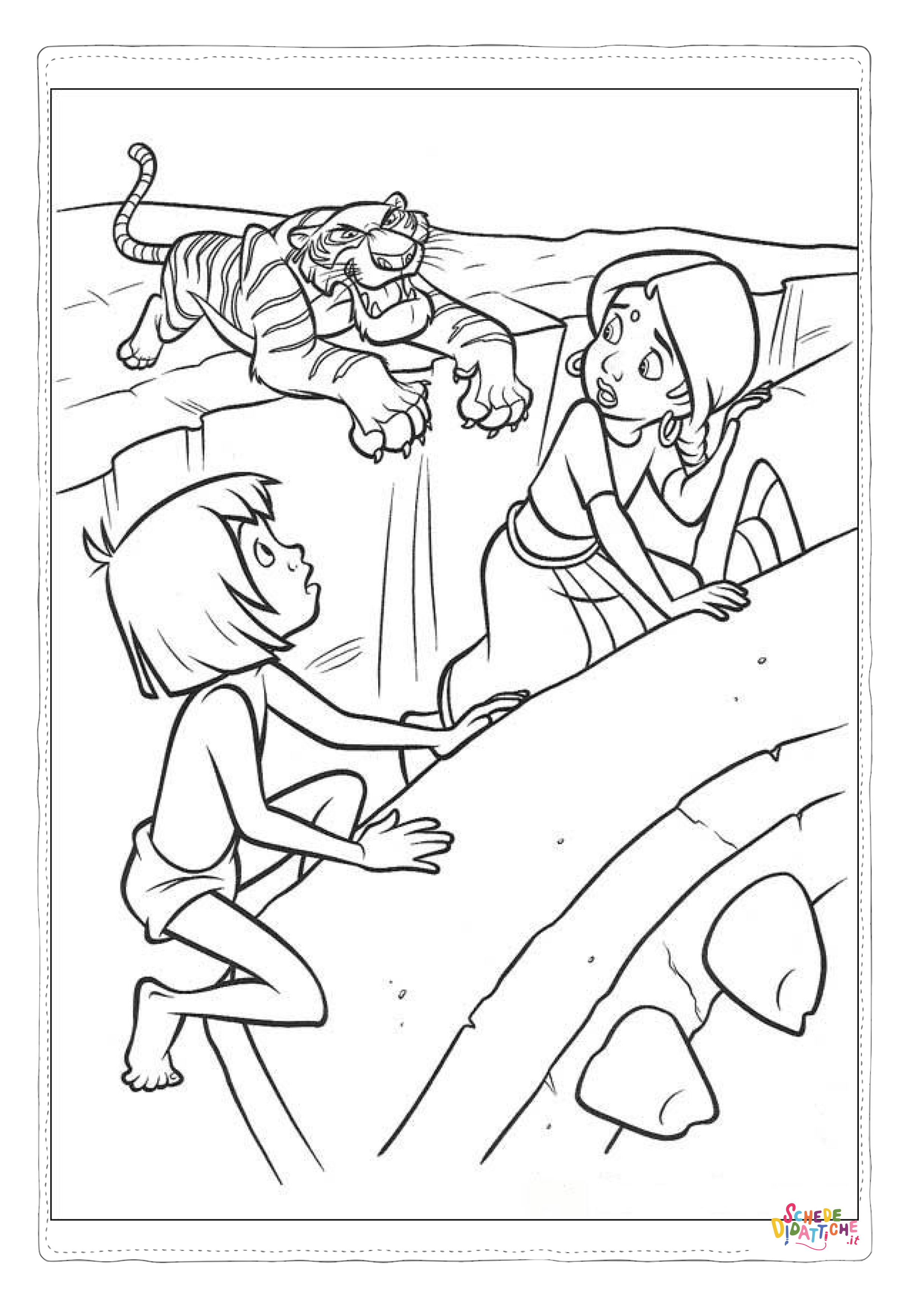 Disegno di Il libro della giungla da stampare e colorare 52
