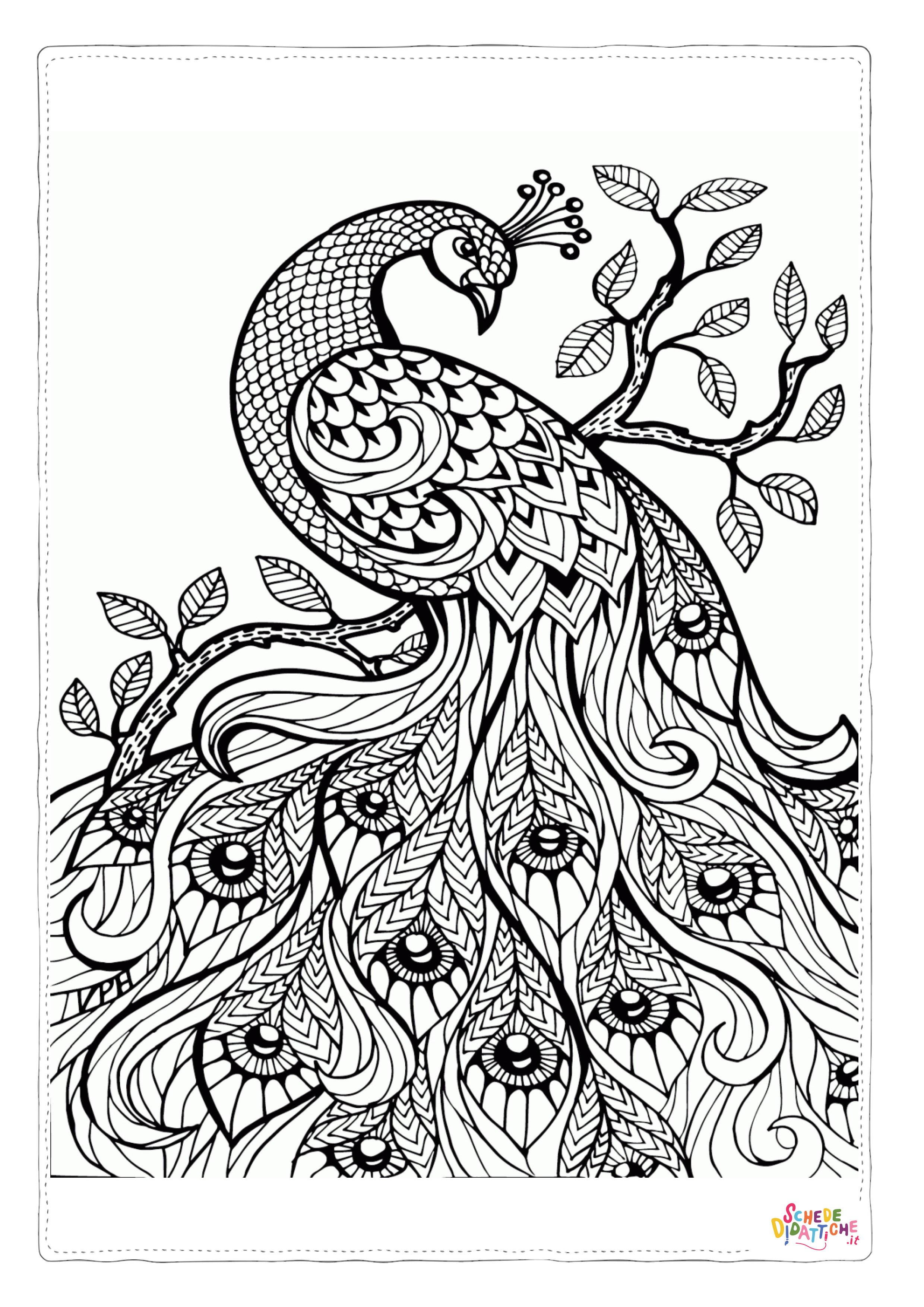 Disegno di mandala da stampare e colorare 152
