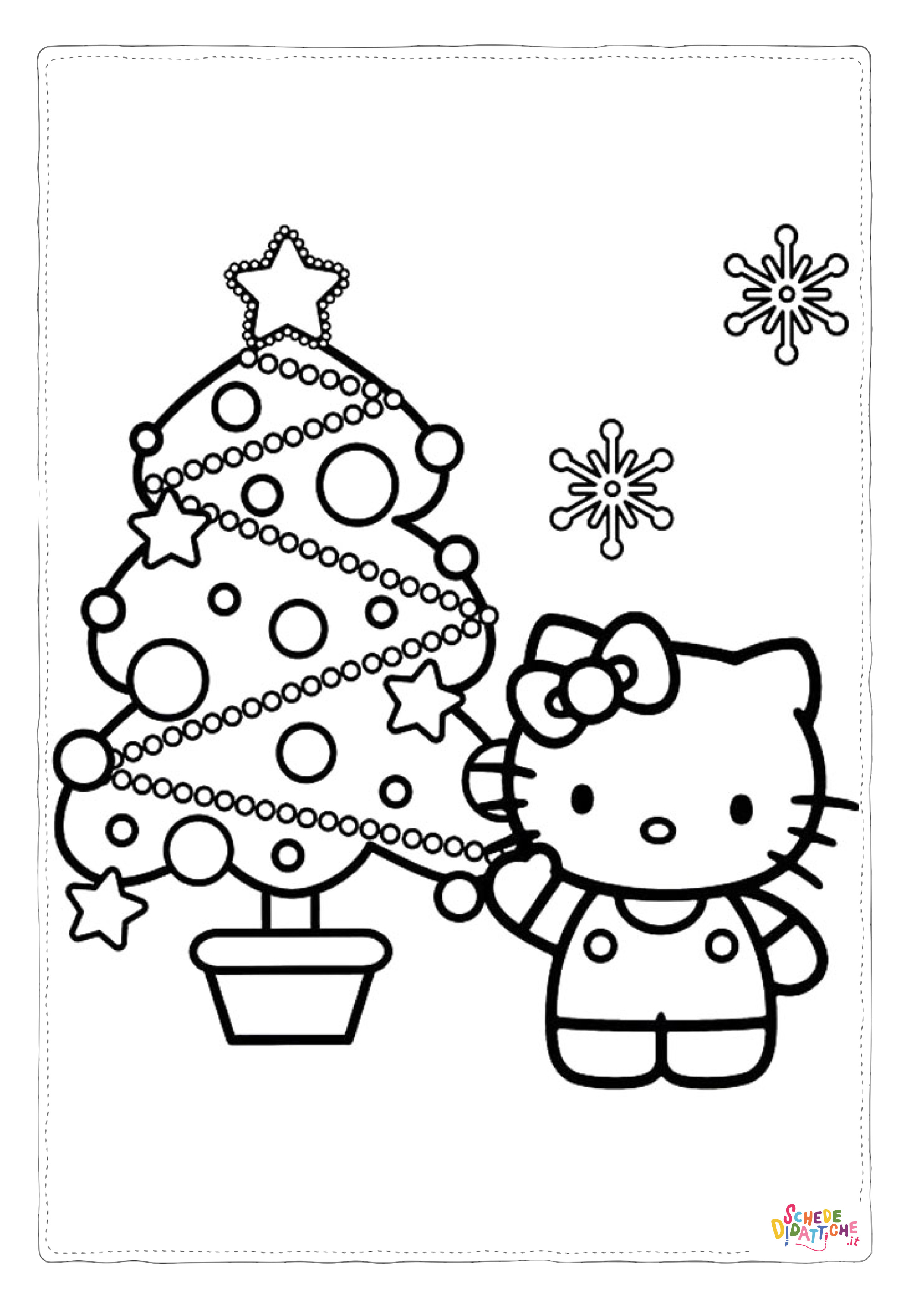 Disegno "Disegno di Hello Kitty da stampare e colorare 89" Disegno di Hello Kitty da stampare e colorare 89