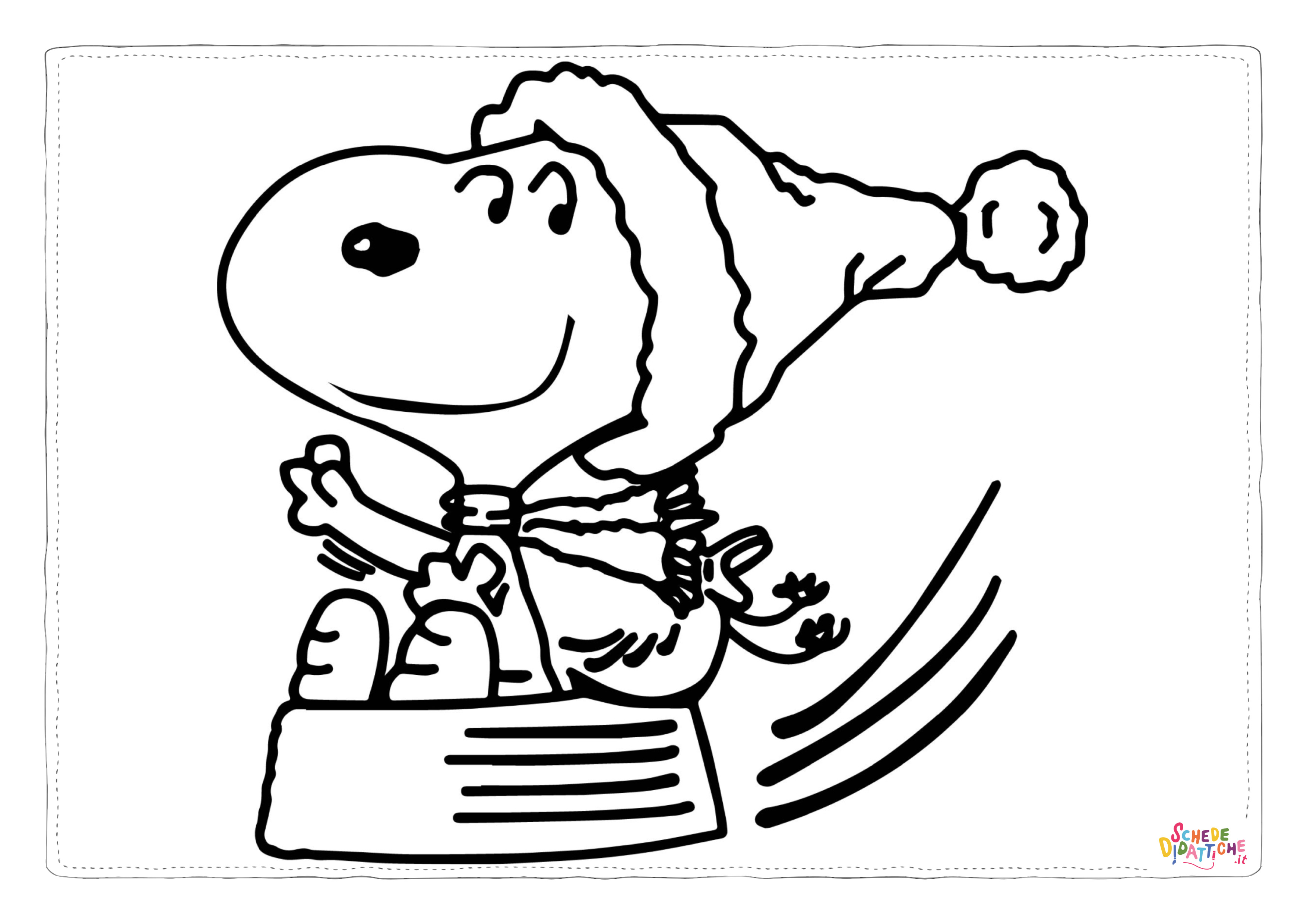 Disegno di Snoopy da stampare e colorare 29