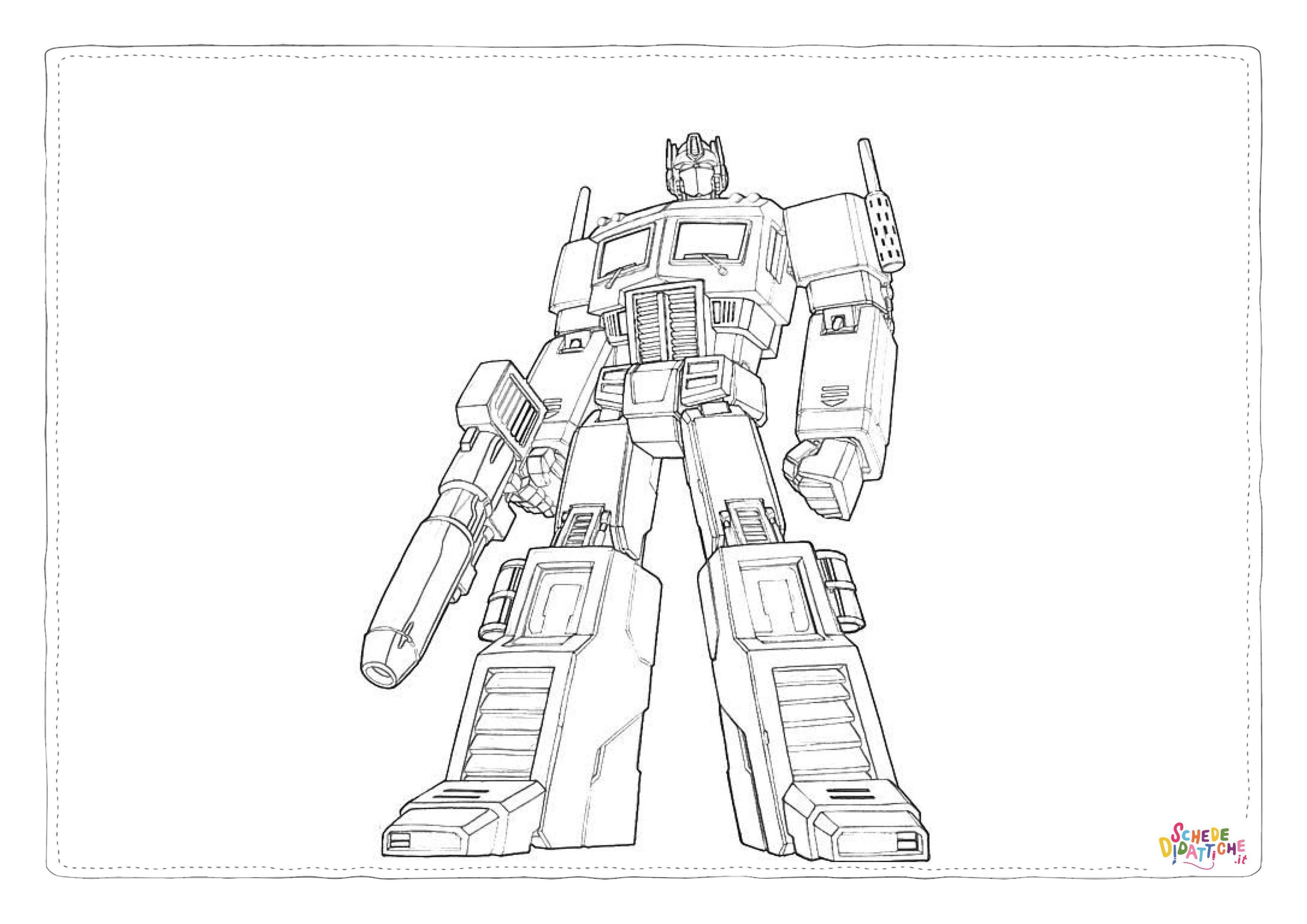 Disegno di Transformers da stampare e colorare 19