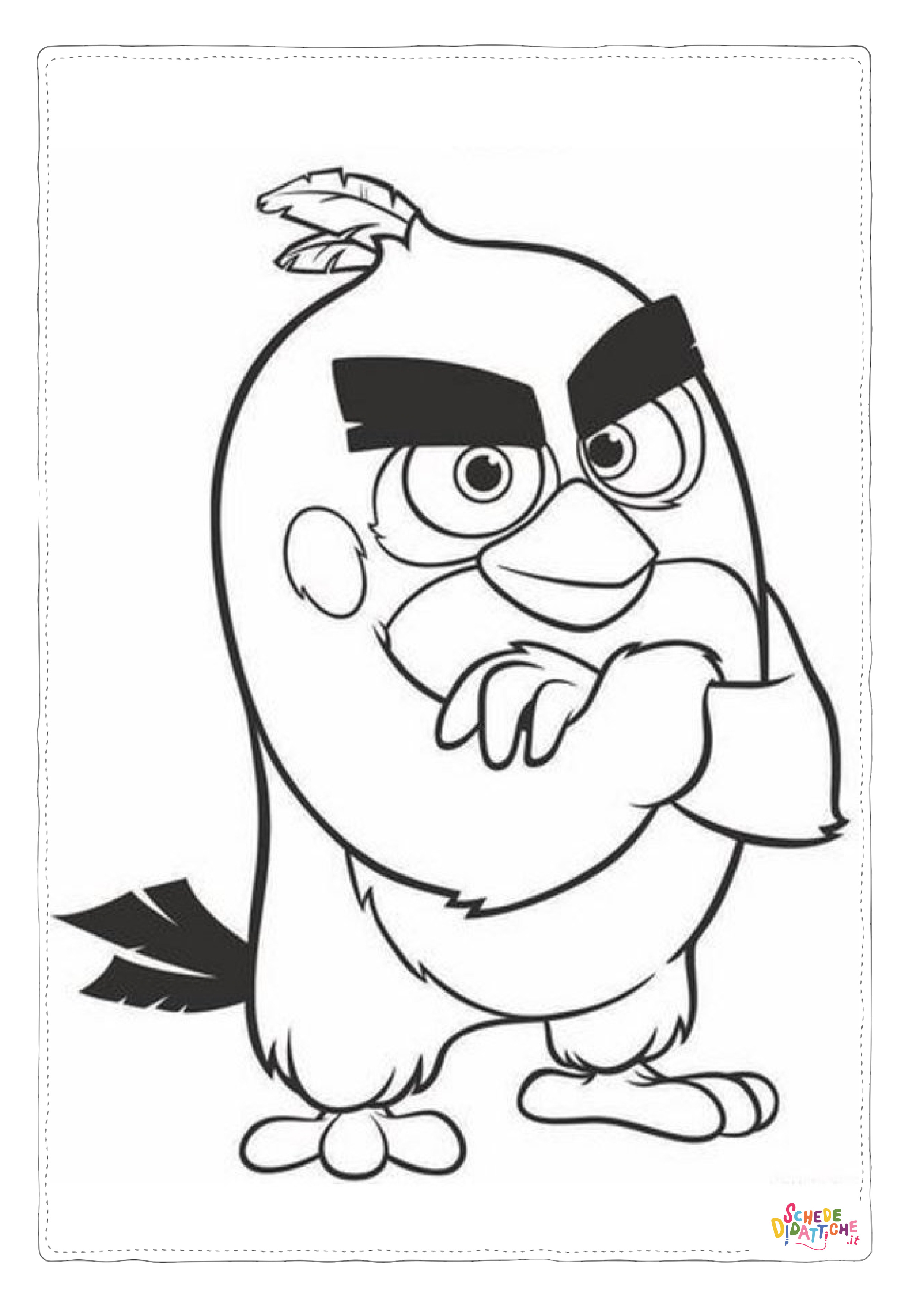 Disegno "Disegno di Angry birds da stampare e colorare 49" Disegno di Angry birds da stampare e colorare 49