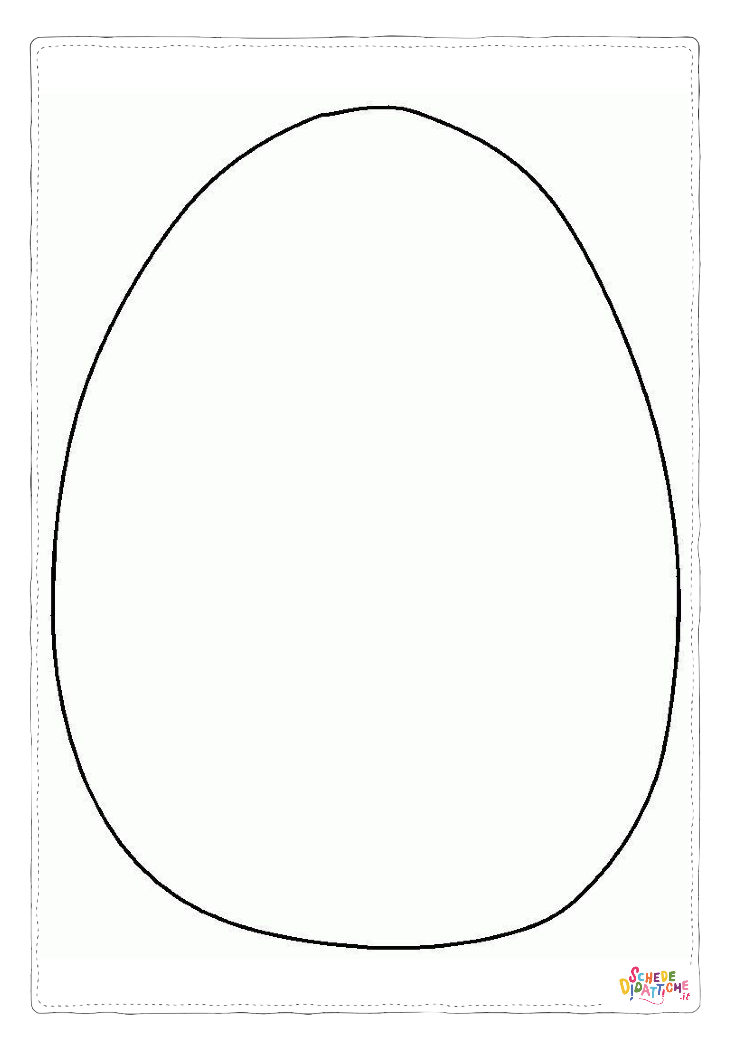 Disegno "Disegno di uovo di Pasqua da stampare e colorare 282" Disegno di uovo di Pasqua da stampare e colorare 282