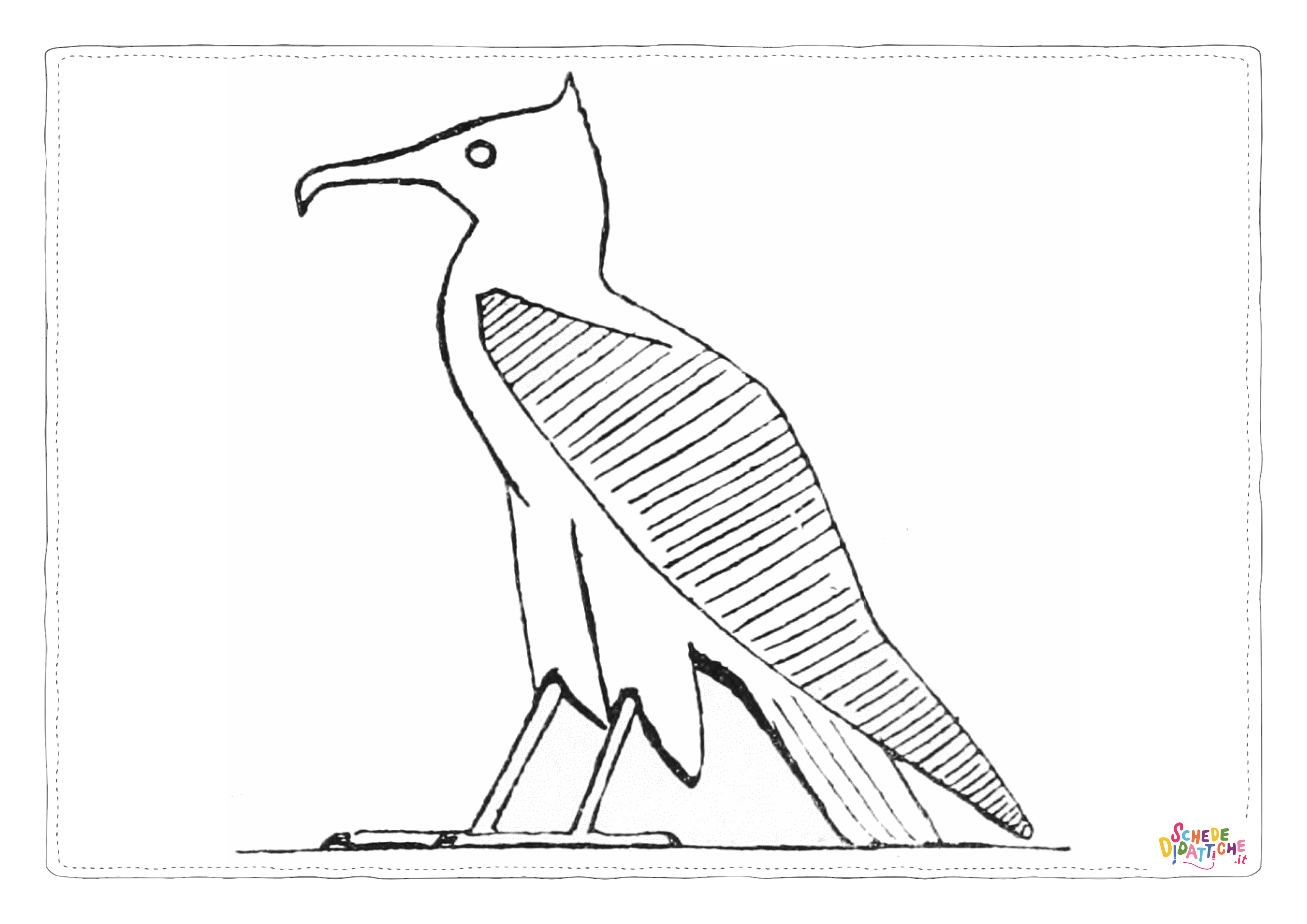 Disegno "Disegno di uccello da stampare e colorare 88" Disegno di uccello da stampare e colorare 88