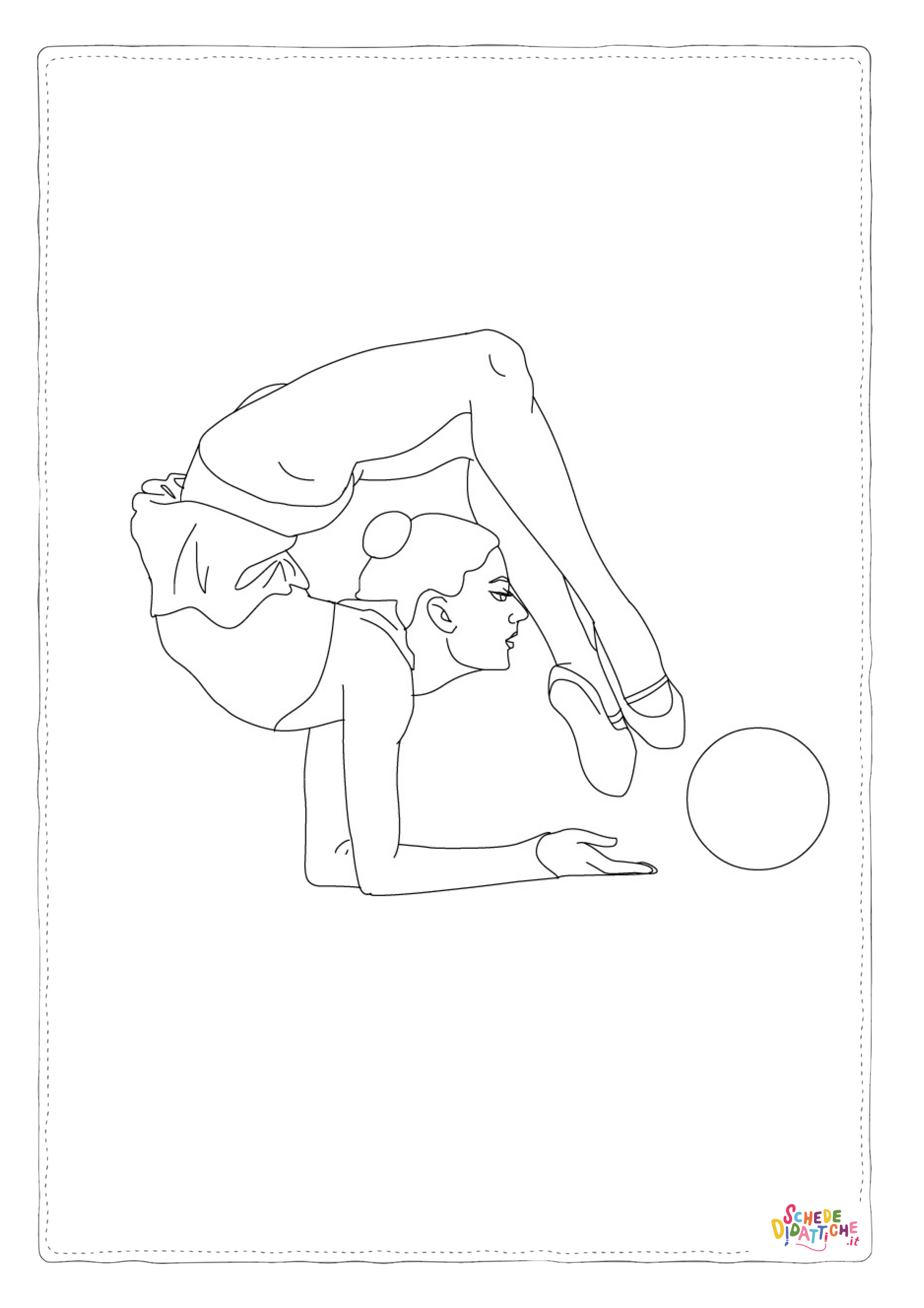 Disegno "Disegno di ginnastica da stampare e colorare 17" Disegno di ginnastica da stampare e colorare 17