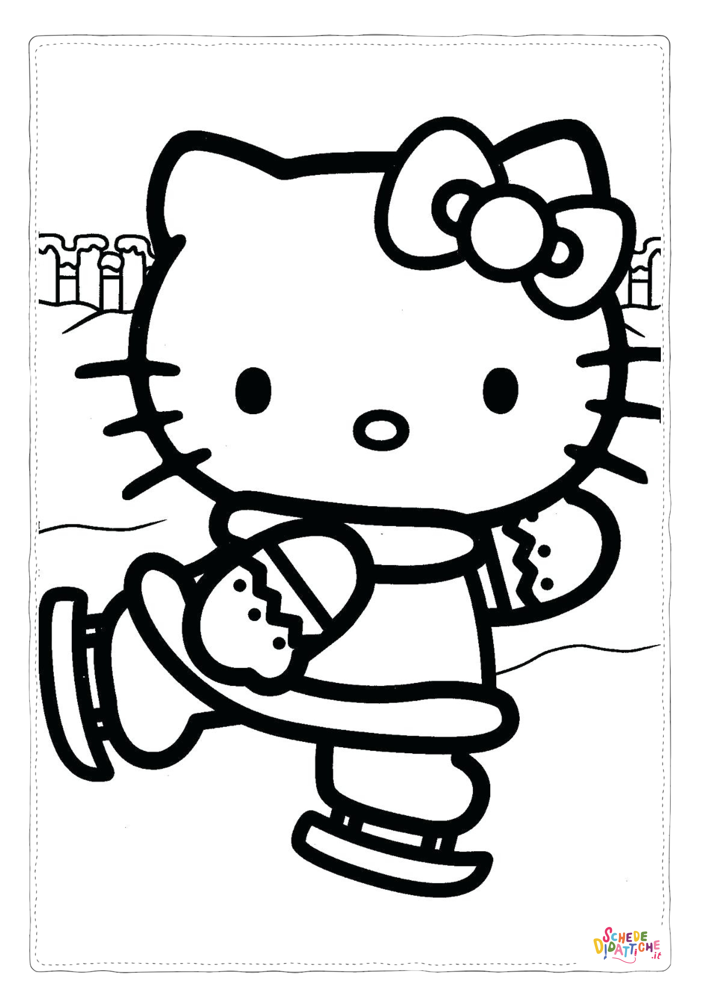 Disegno "Disegno di Hello Kitty da stampare e colorare 145" Disegno di Hello Kitty da stampare e colorare 145