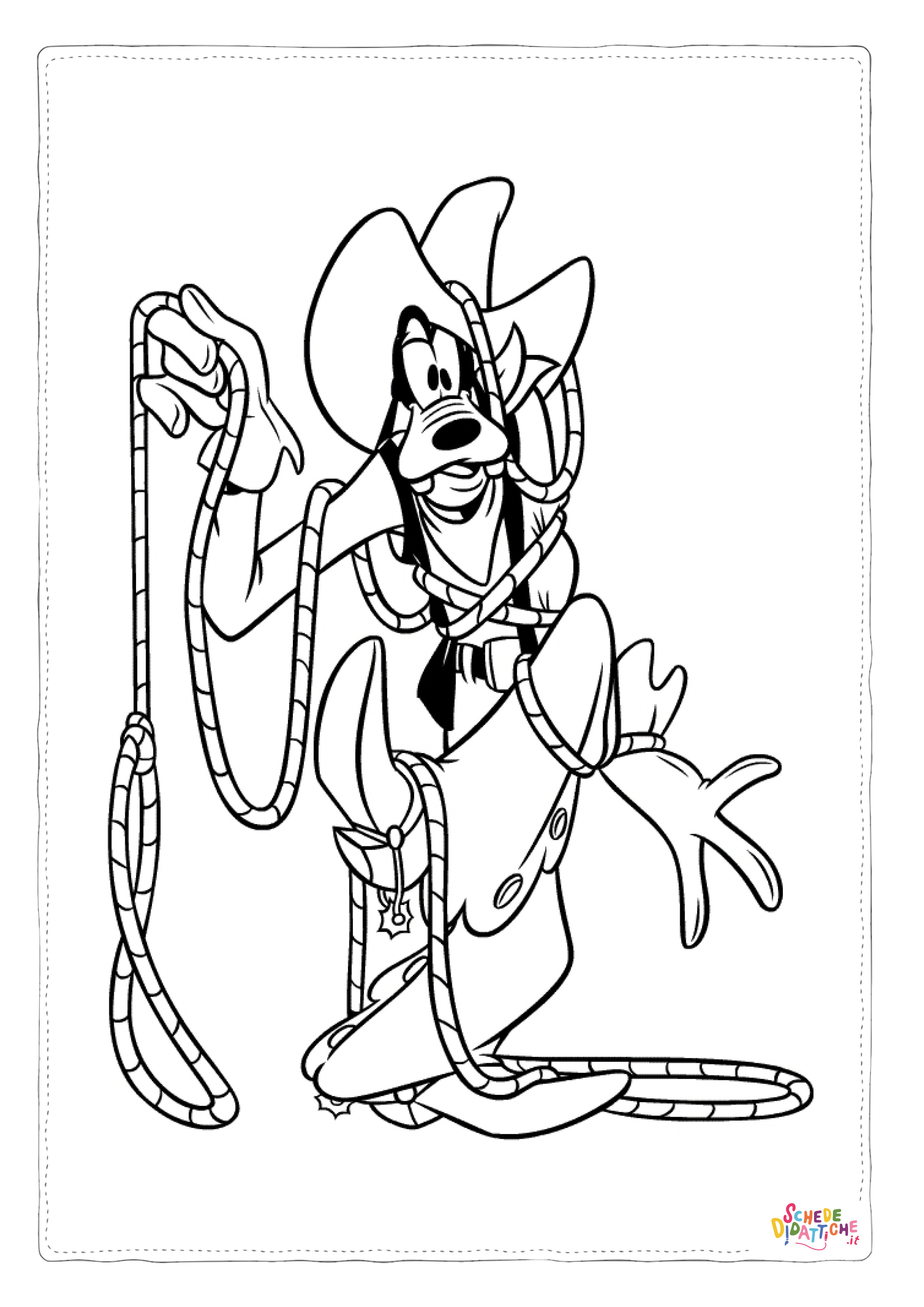Disegno "Disegno di Pippo da stampare e colorare 18" Disegno di Pippo da stampare e colorare 18