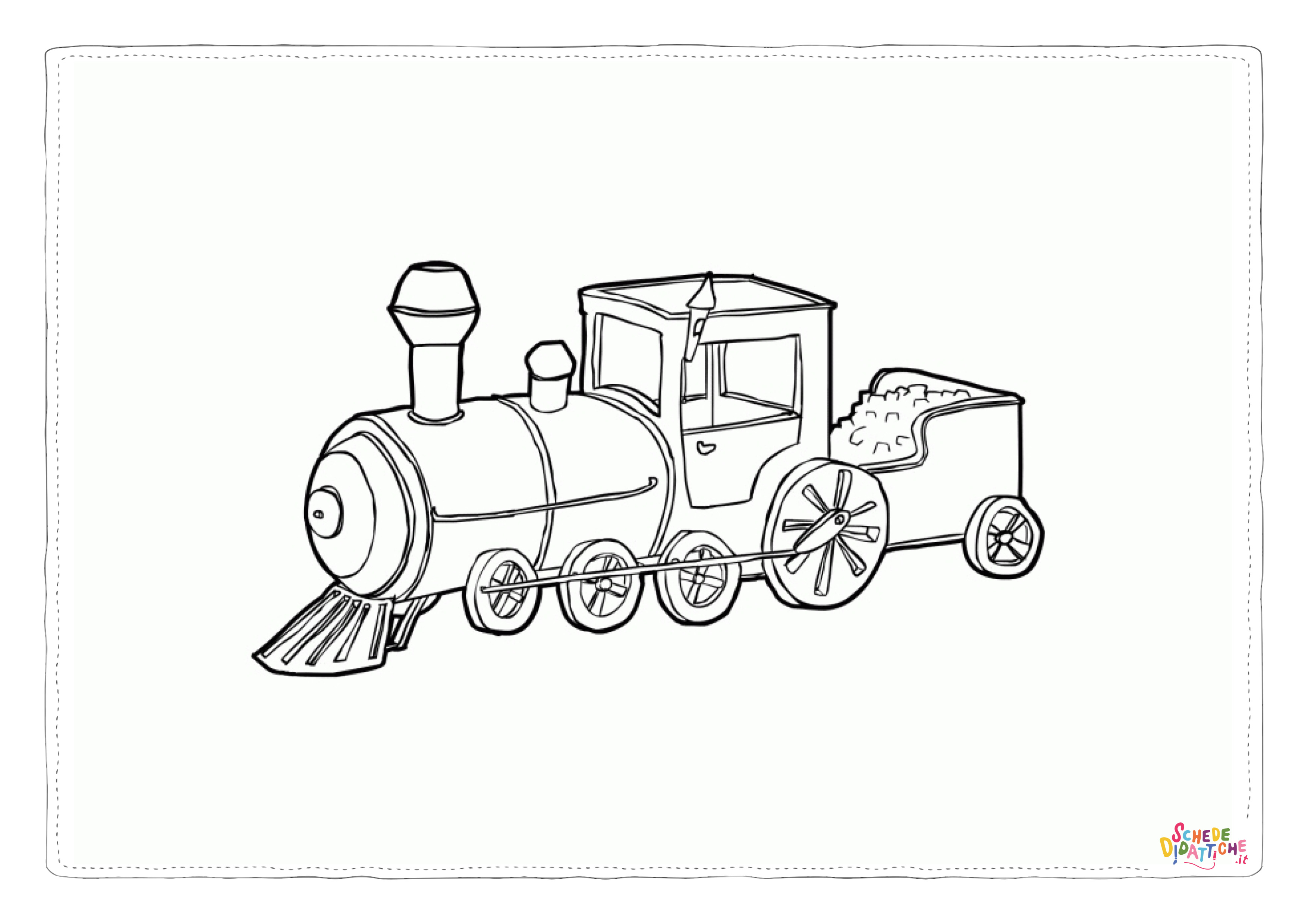 Disegno di treno da stampare e colorare 59