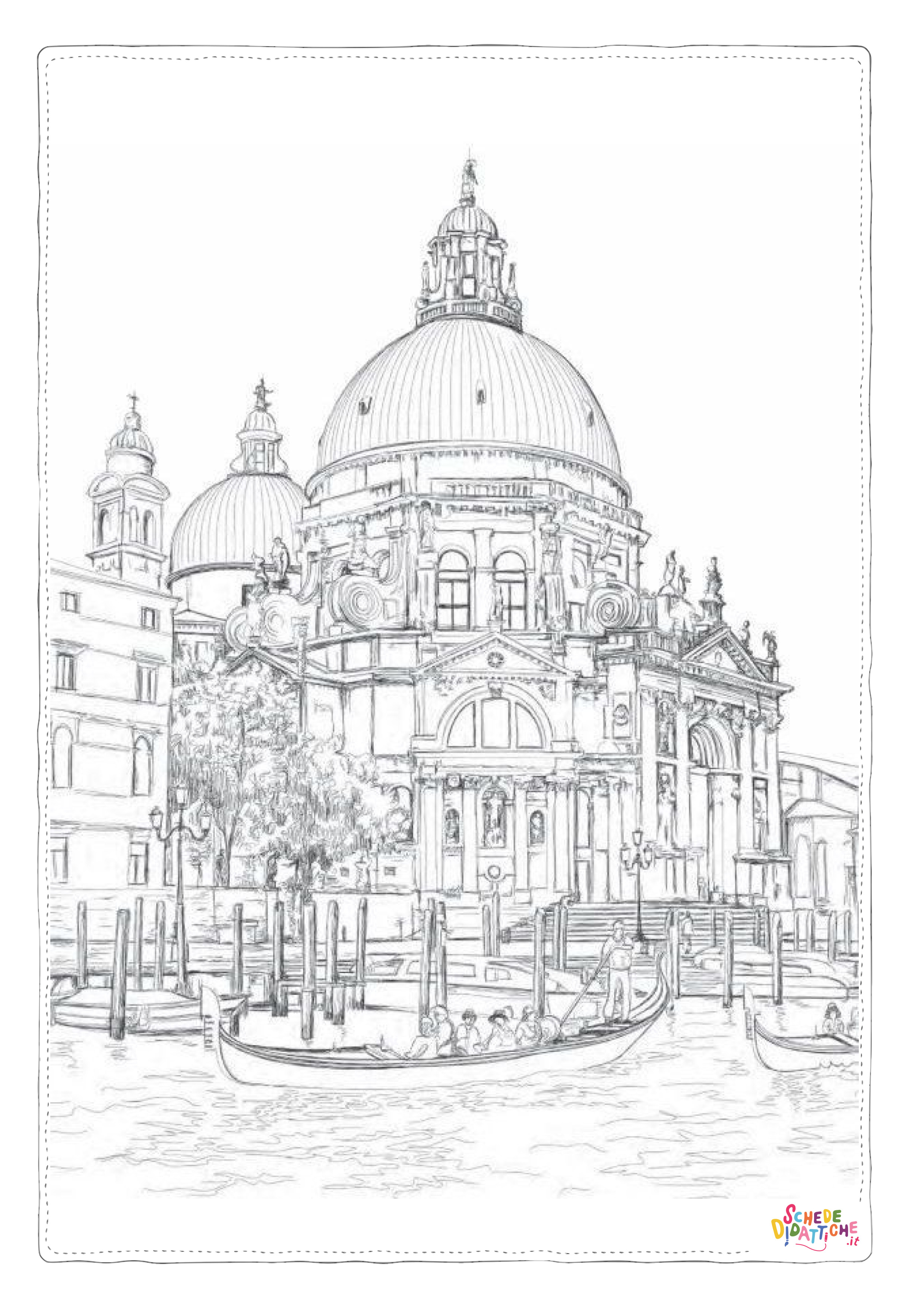 Disegno di monumento famoso da stampare e colorare 68