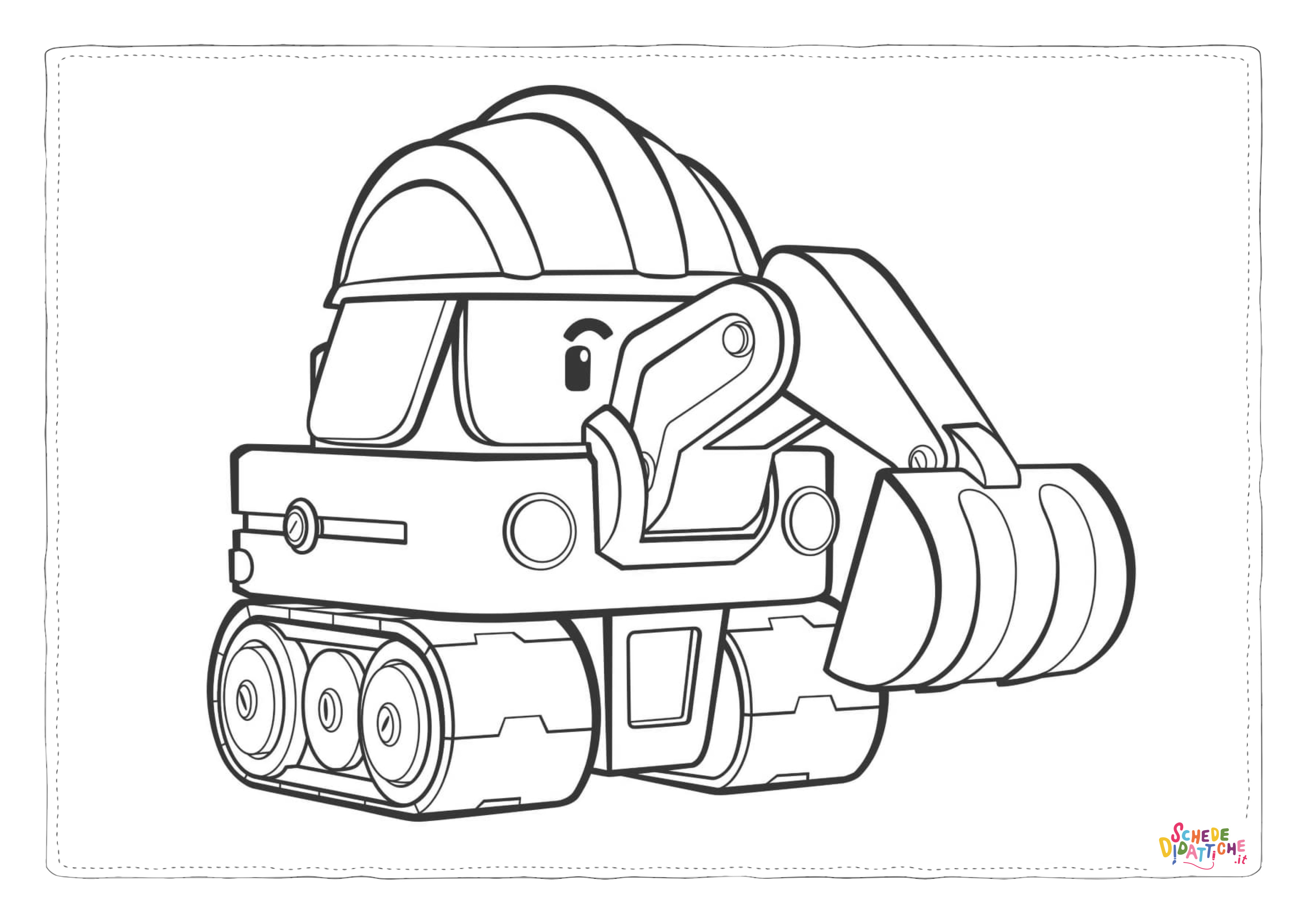Disegno "Disegno di Robocar da stampare e colorare 6" Disegno di Robocar da stampare e colorare 6