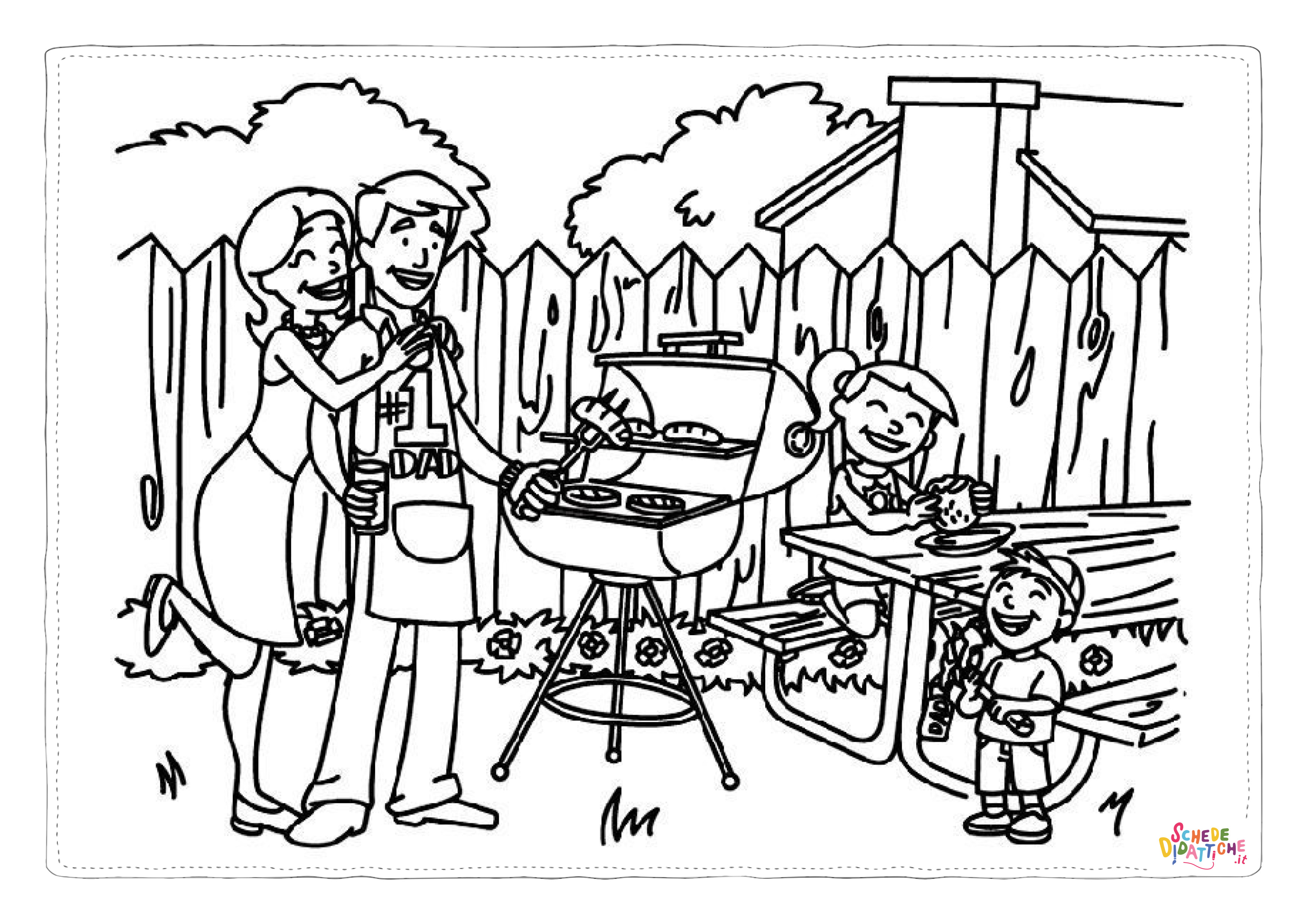 Disegno "Disegno di membro della famiglia da stampare e colorare 17" Disegno di membro della famiglia da stampare e colorare 17