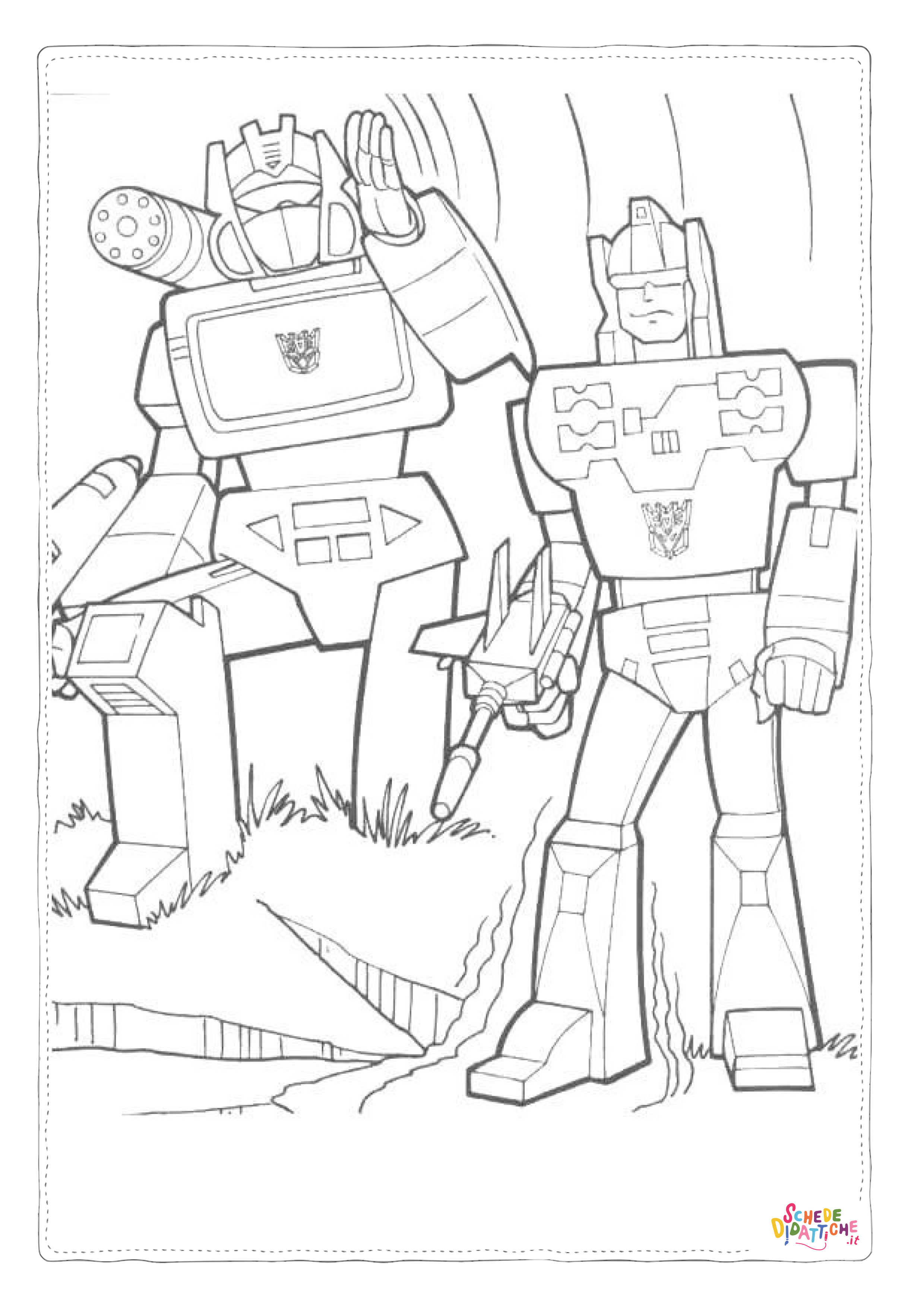 Disegno di Transformers da stampare e colorare 114