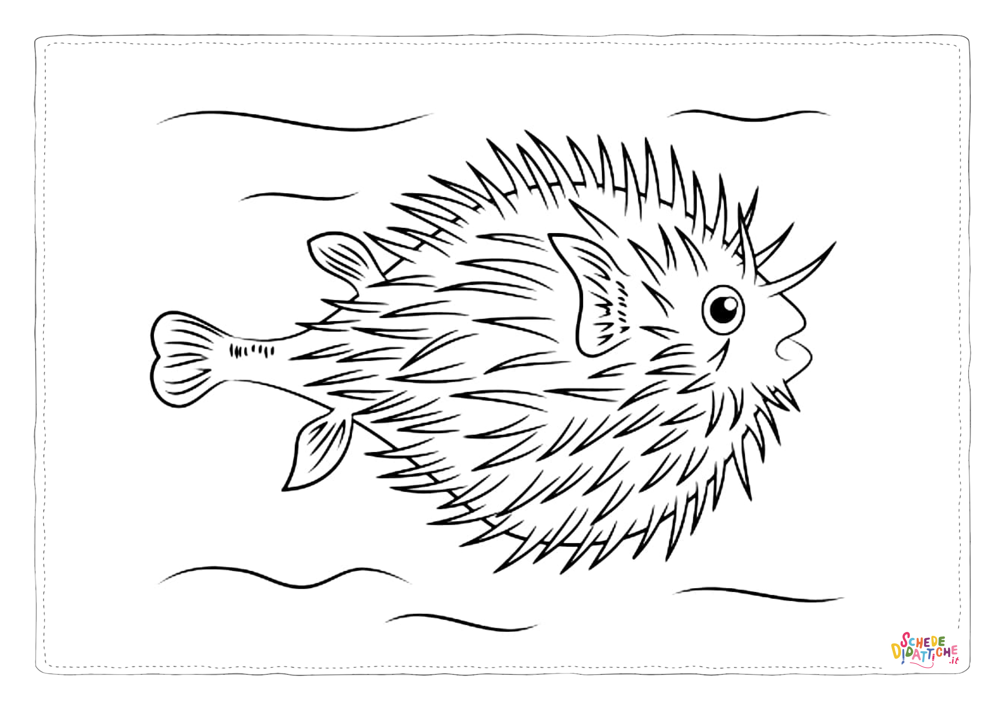 Disegno "Disegno di pesce da stampare e colorare 161" Disegno di pesce da stampare e colorare 161