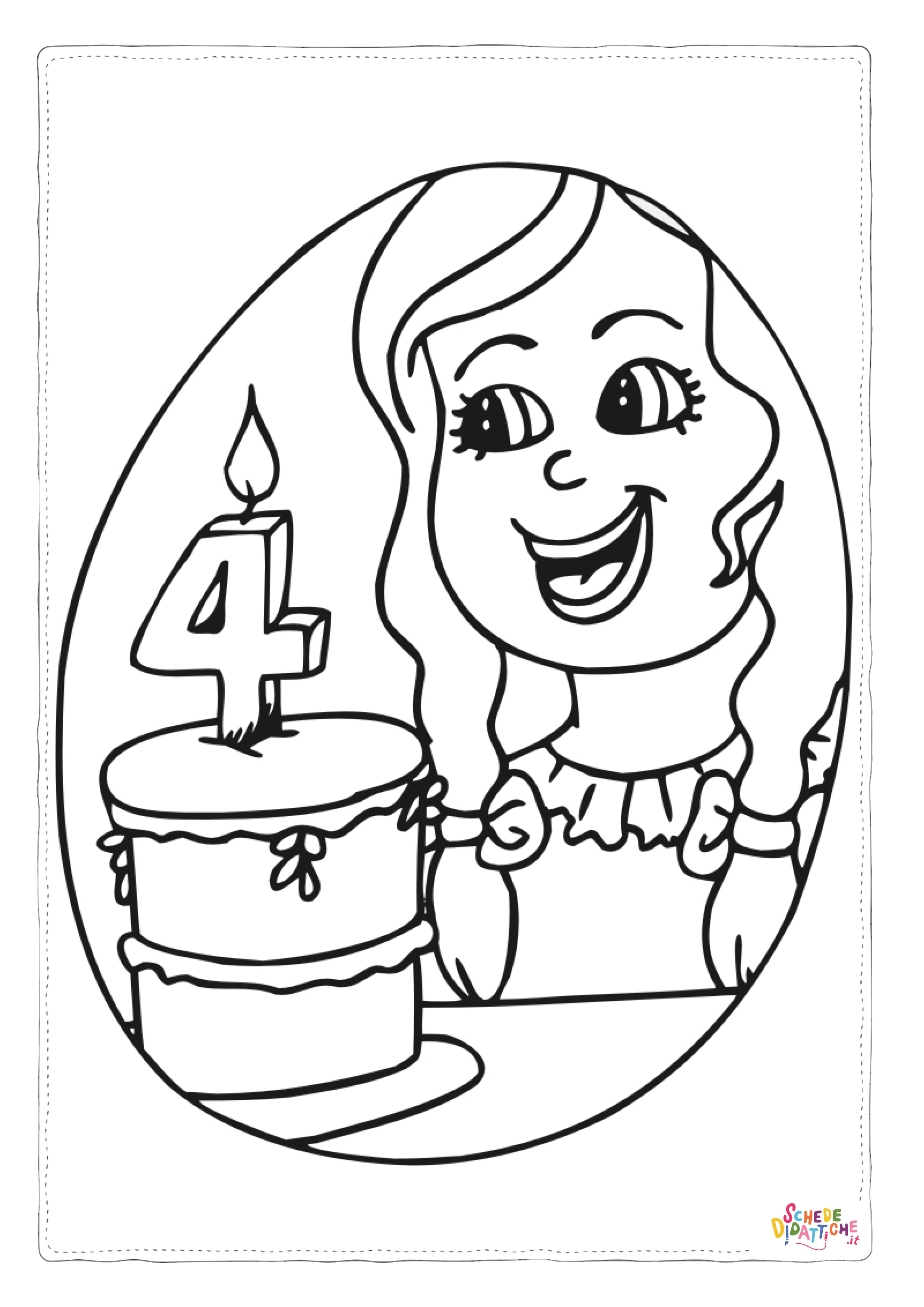 Disegno "Disegno di compleanno da stampare e colorare 11" Disegno di compleanno da stampare e colorare 11