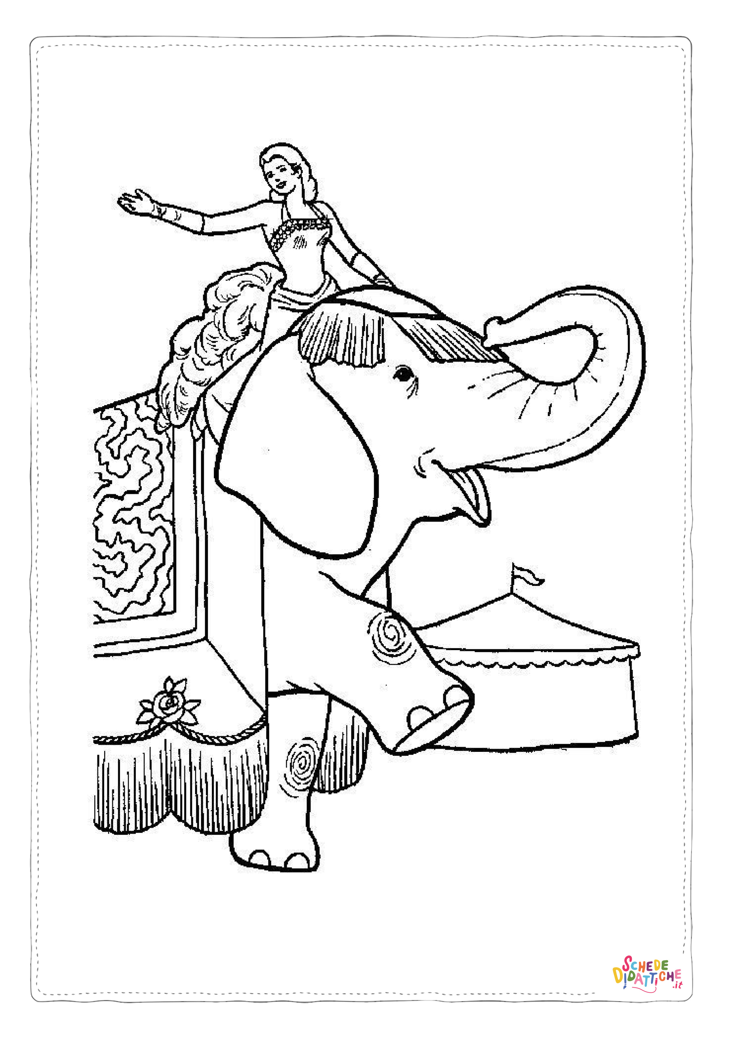 Disegno di circense da stampare e colorare 26