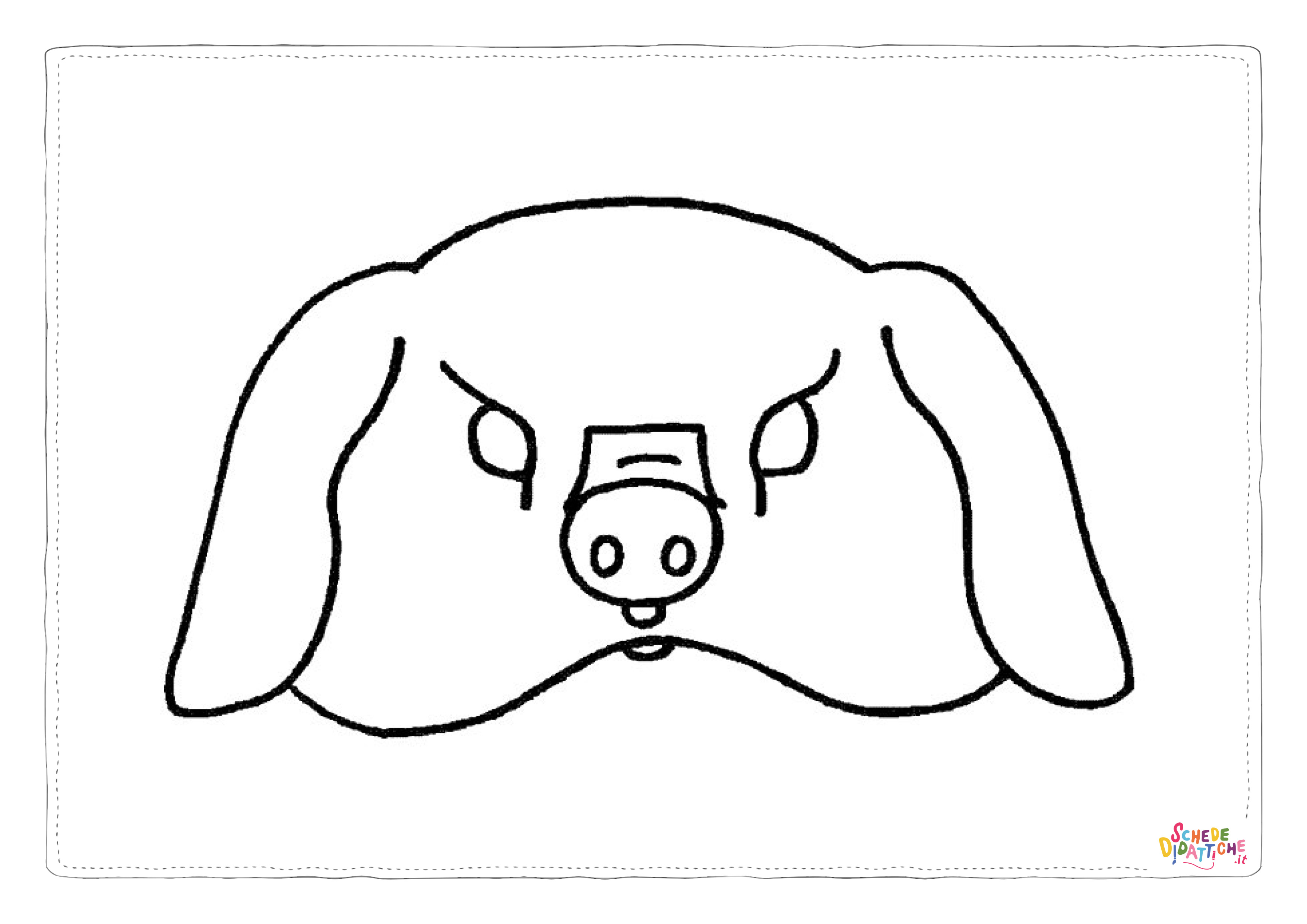 Disegno "Disegno di maschera da stampare e colorare 48" Disegno di maschera da stampare e colorare 48