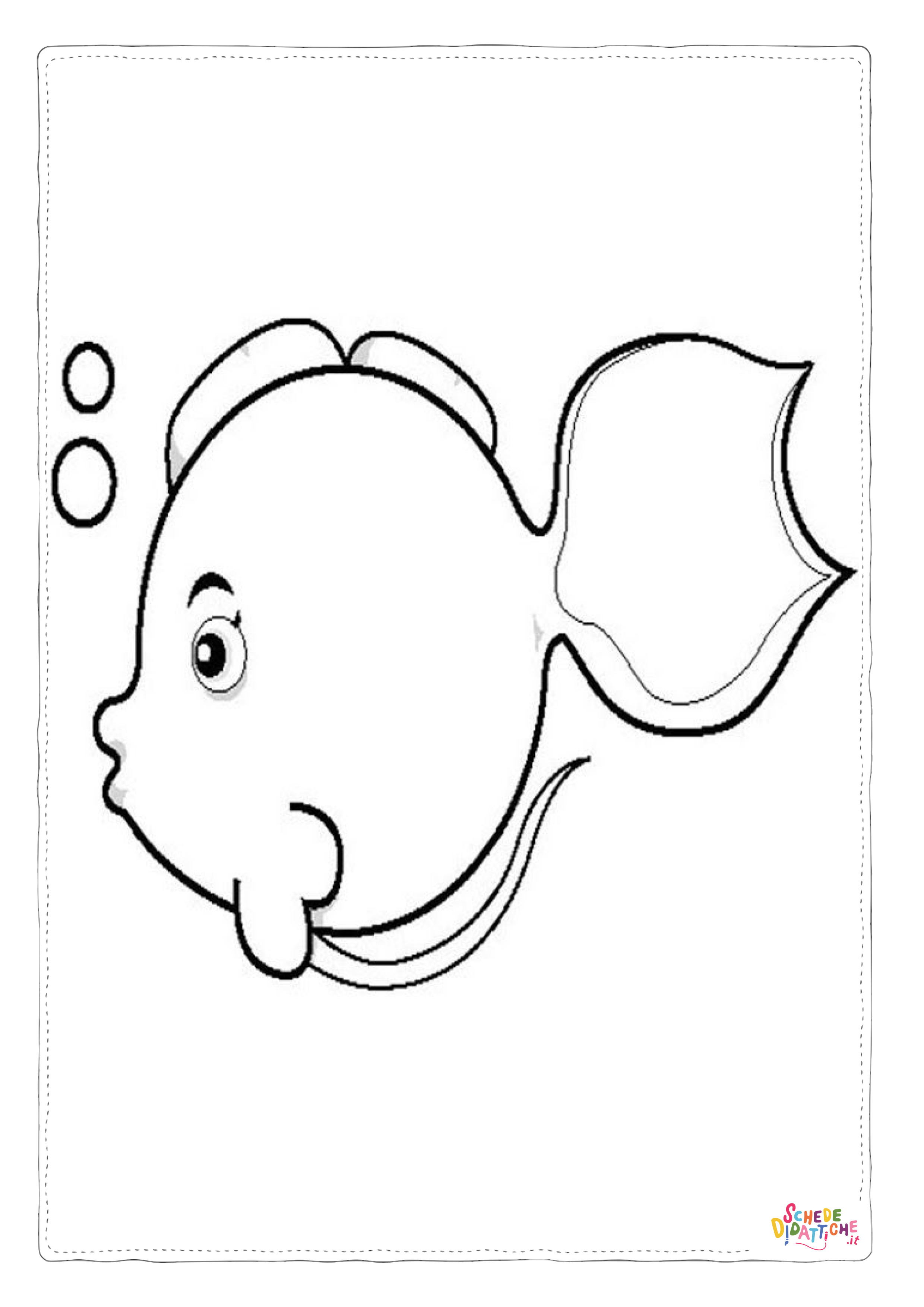 Disegno "Disegno di pesce da stampare e colorare 223" Disegno di pesce da stampare e colorare 223