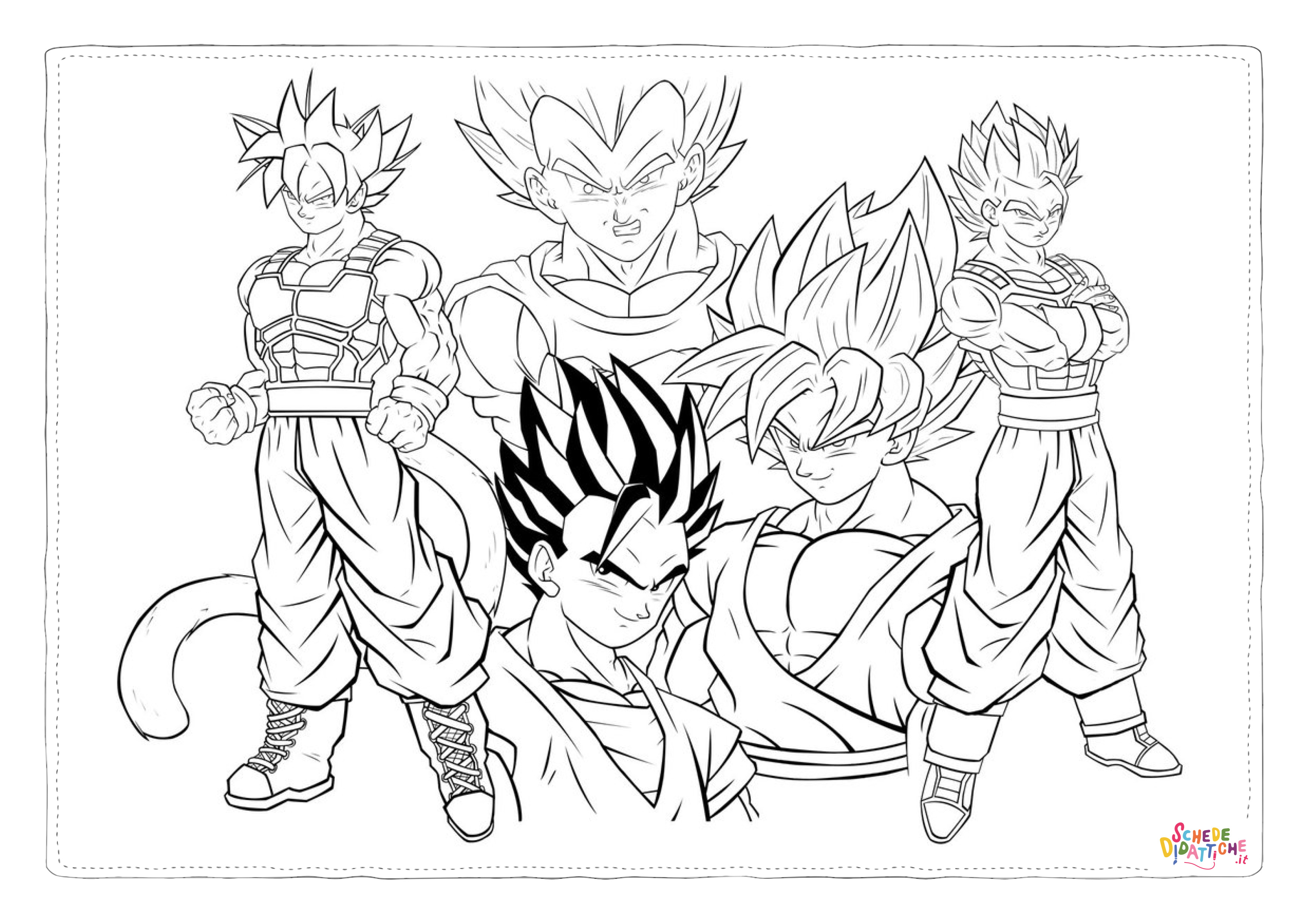 Disegno "Disegno di Dragon Ball da stampare e colorare 135" Disegno di Dragon Ball da stampare e colorare 135