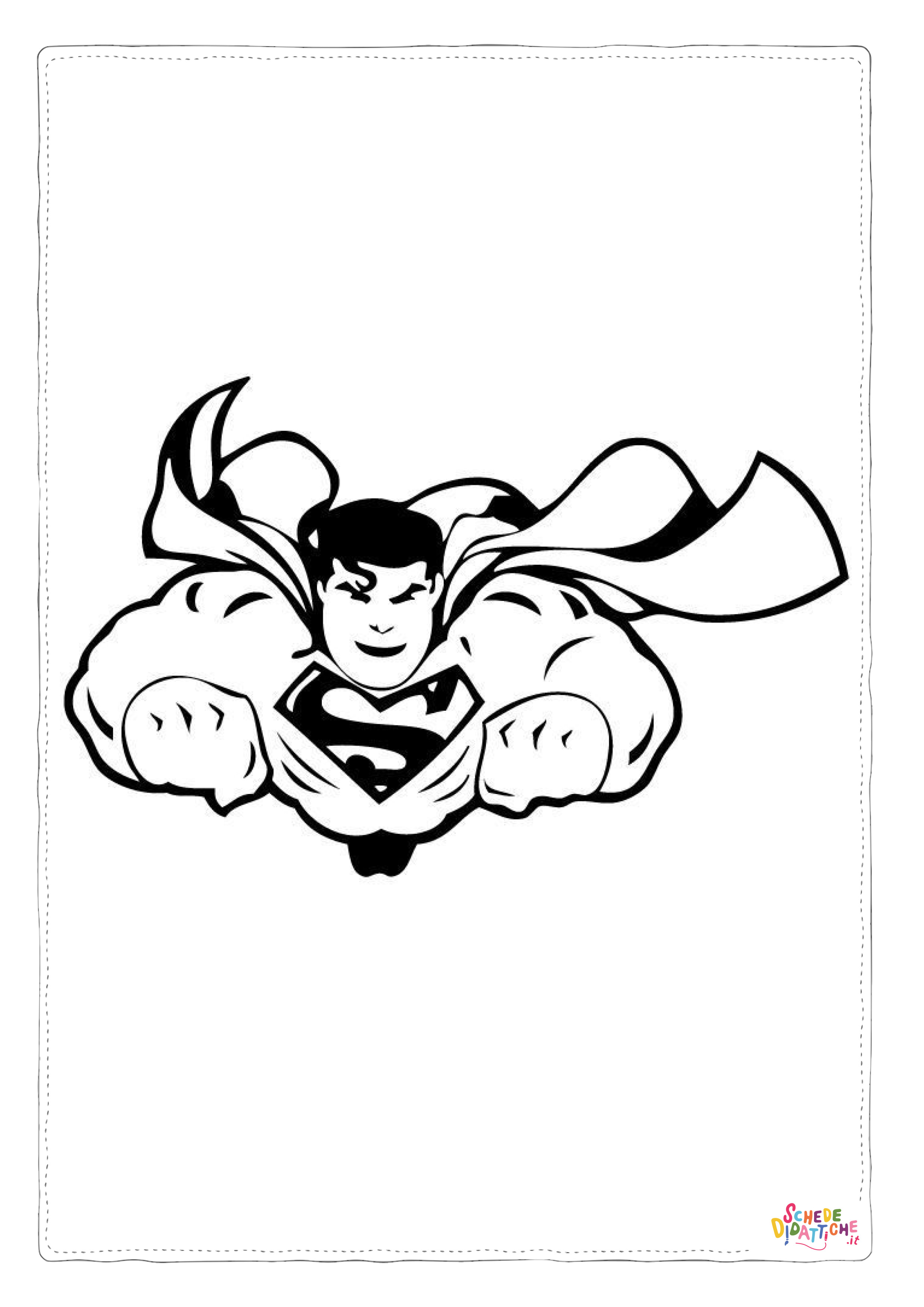 Disegno "Disegno di Superman da stampare e colorare 47" Disegno di Superman da stampare e colorare 47