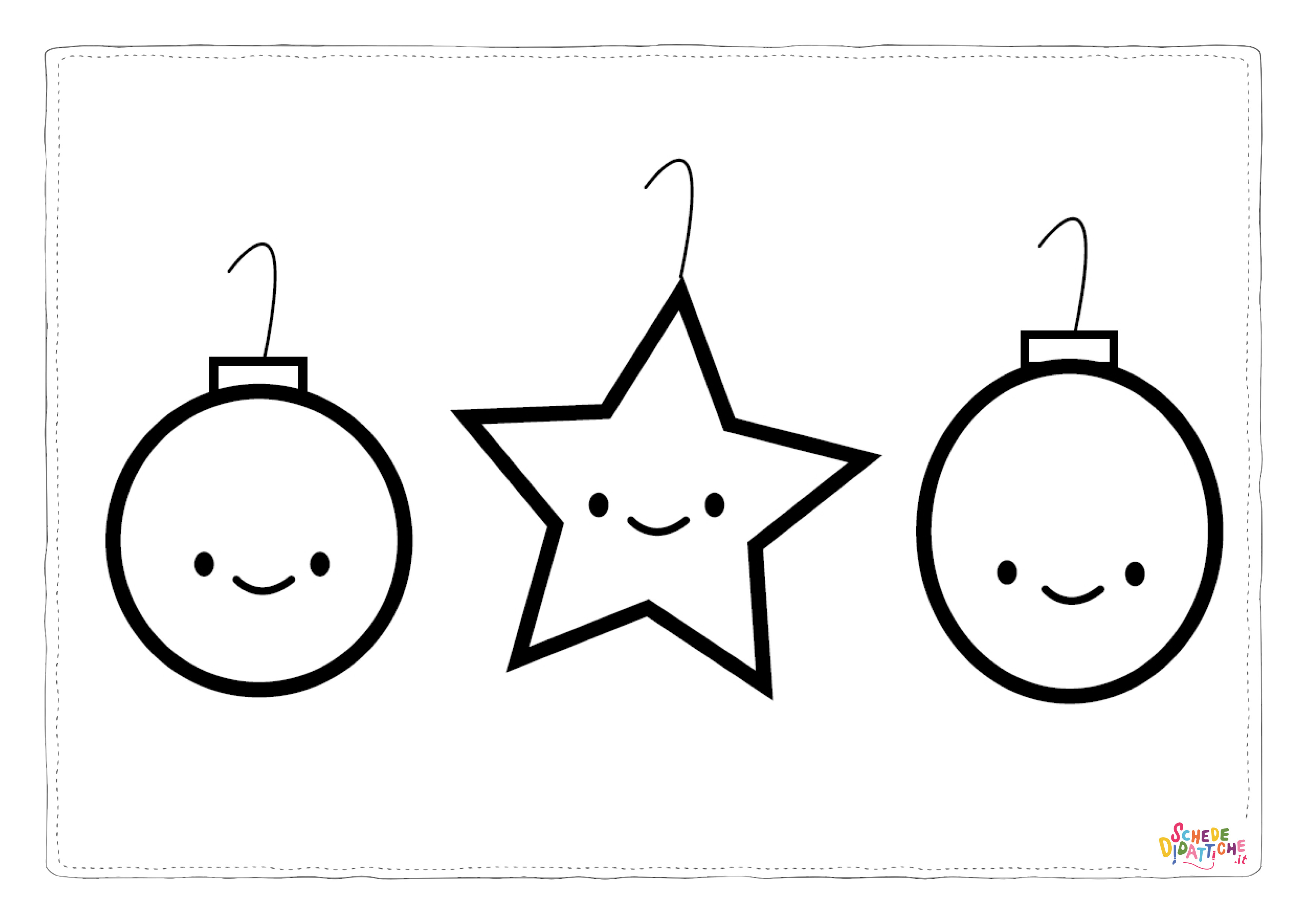 Disegno di decorazione da appendere da stampare e colorare 3
