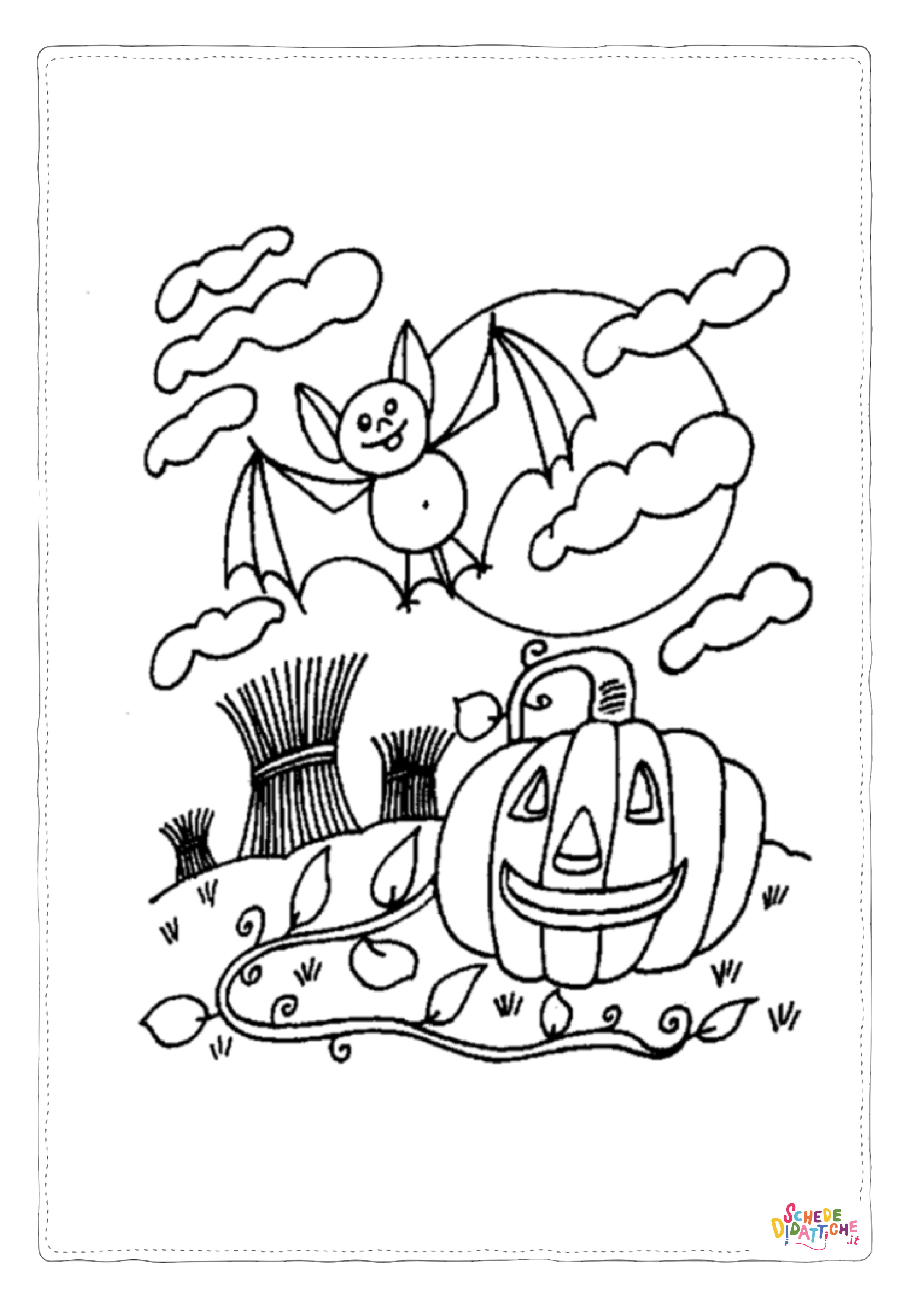 Disegno "Disegno di zucca di Halloween da stampare e colorare 37" Disegno di zucca di Halloween da stampare e colorare 37
