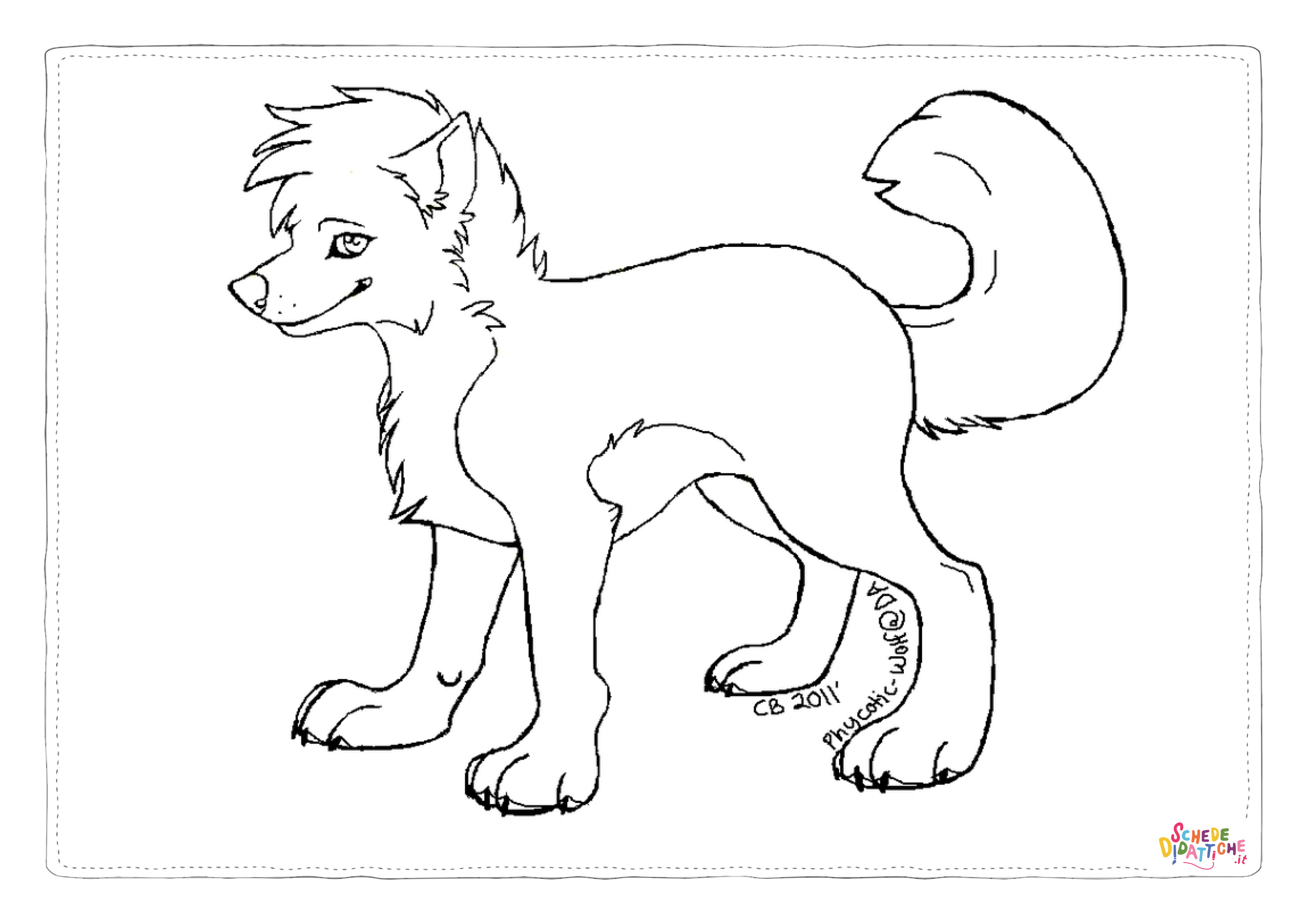 Disegno "Disegno di volpe da stampare e colorare 10" Disegno di volpe da stampare e colorare 10