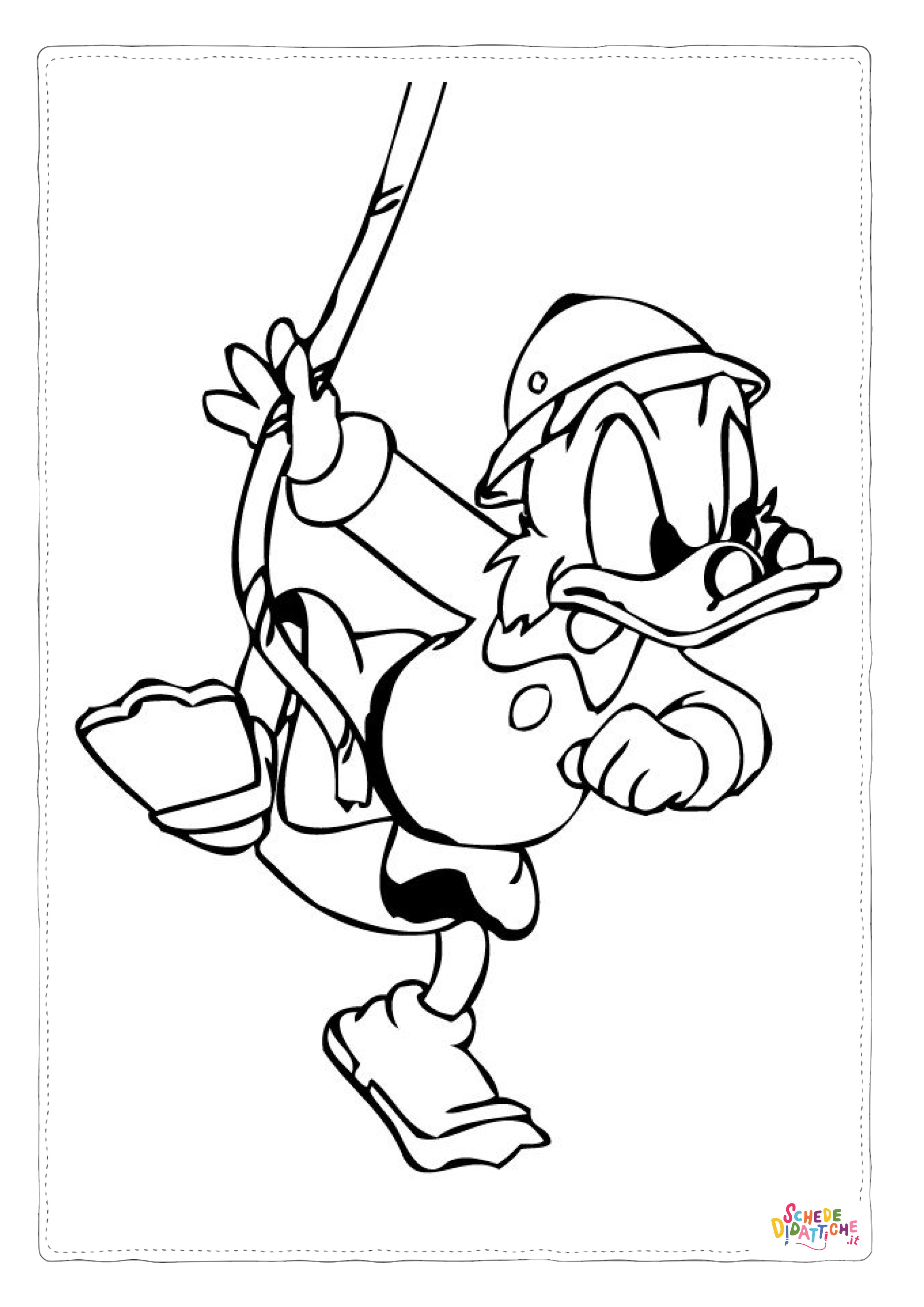 Disegno "Disegno di Zio Paperone da stampare e colorare 12" Disegno di Zio Paperone da stampare e colorare 12
