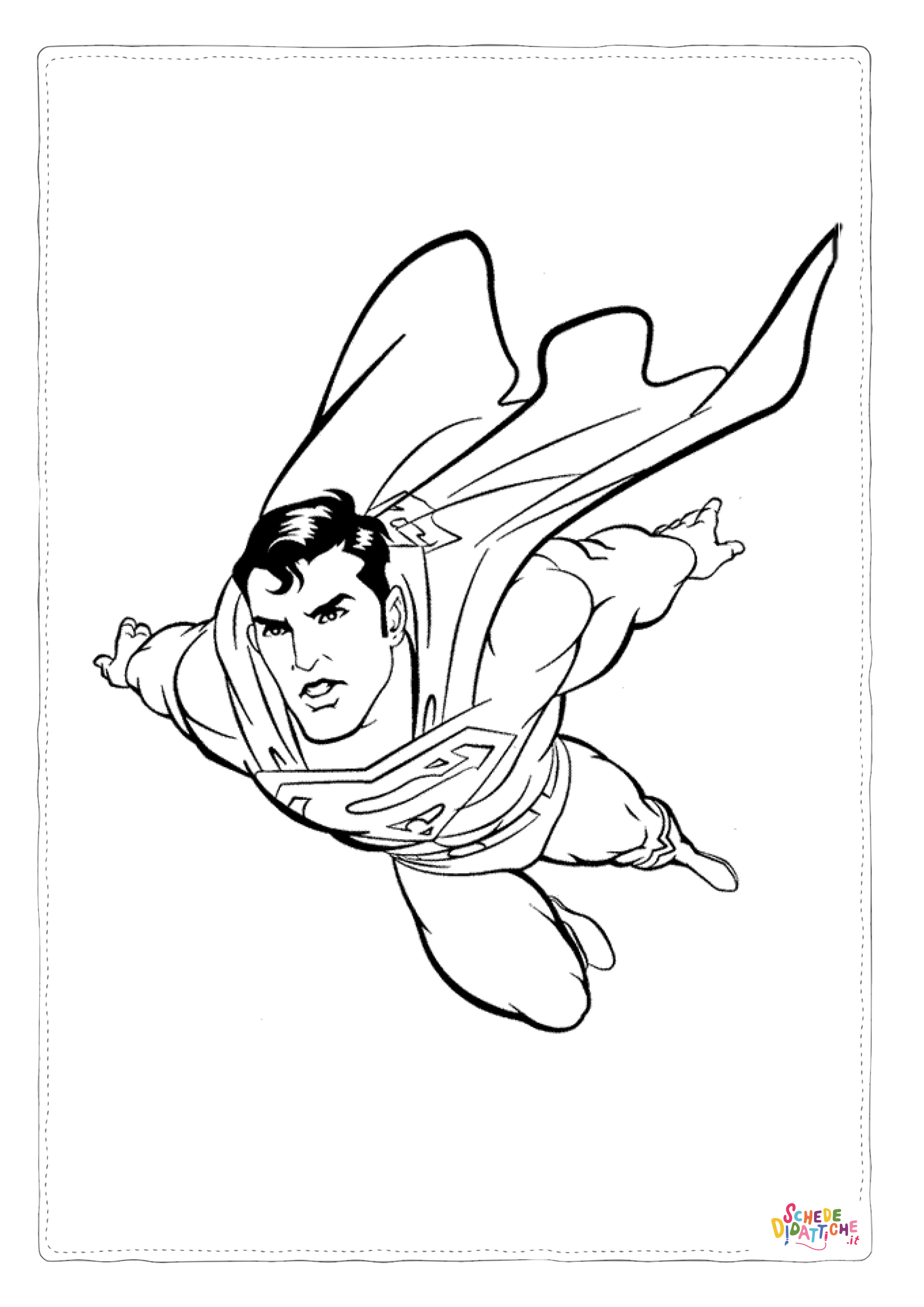 Disegno di Superman da stampare e colorare 22