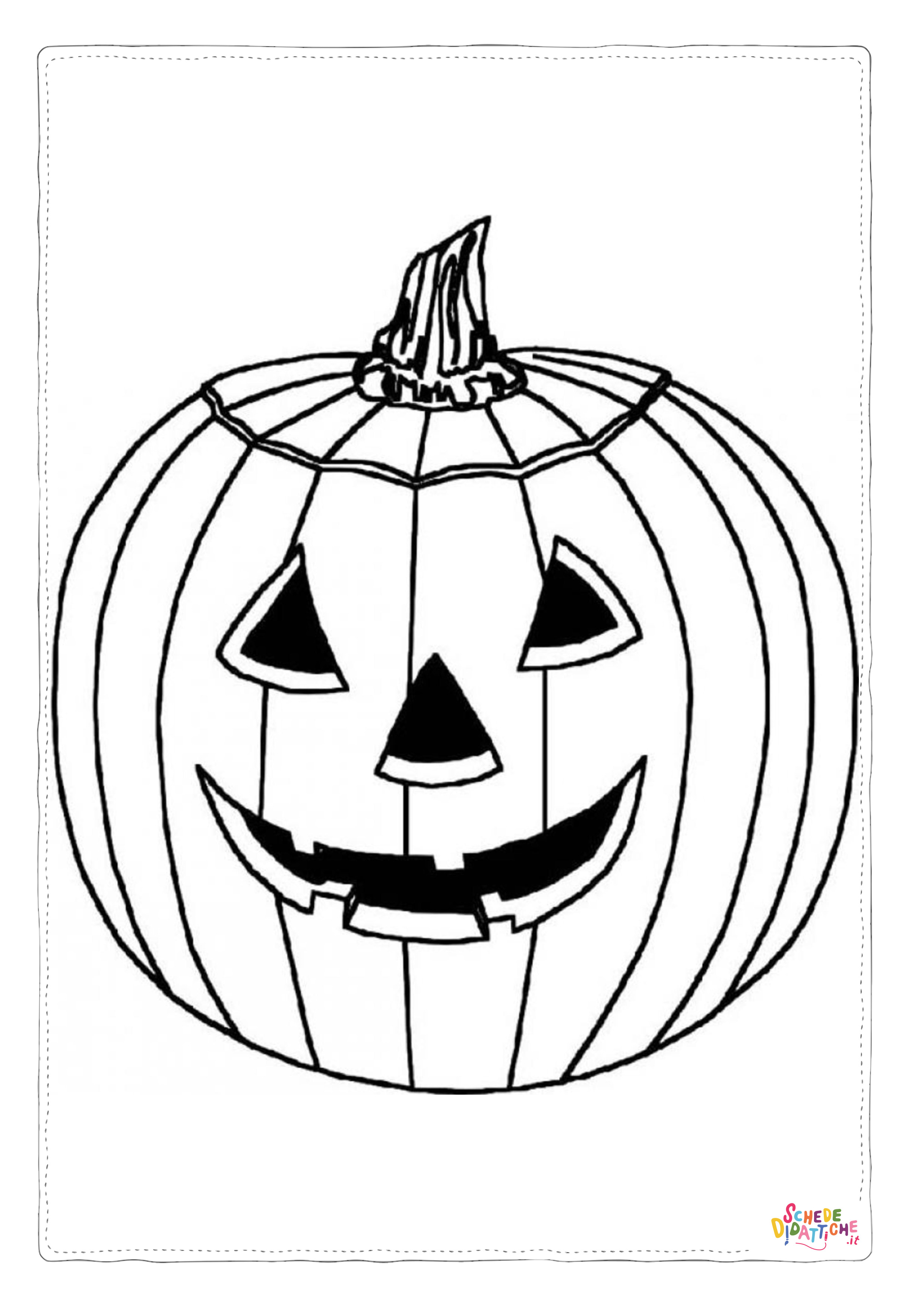 Disegno "Disegno di zucca di Halloween da stampare e colorare 83" Disegno di zucca di Halloween da stampare e colorare 83