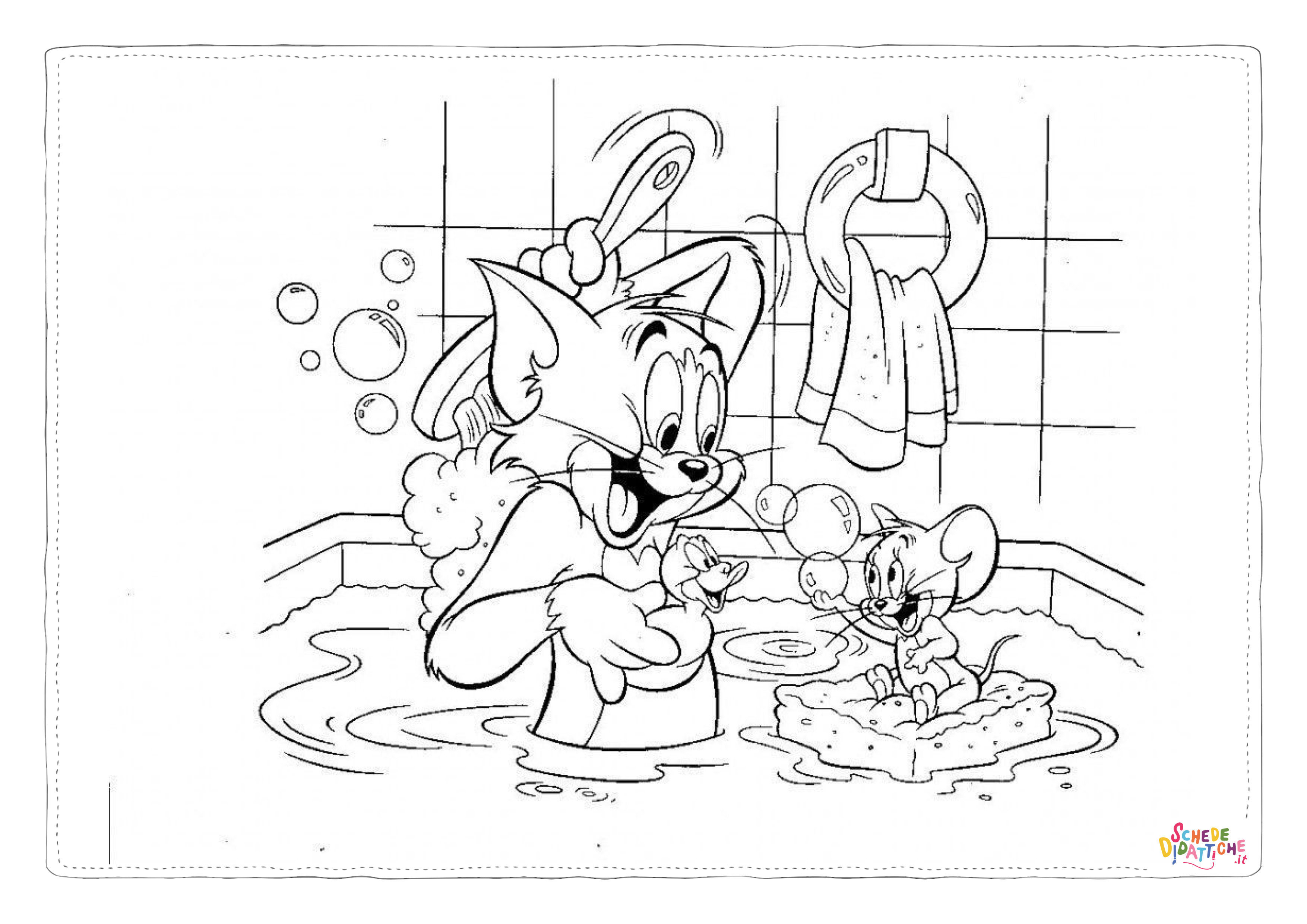 Disegno di Tom e Jerry da stampare e colorare 66