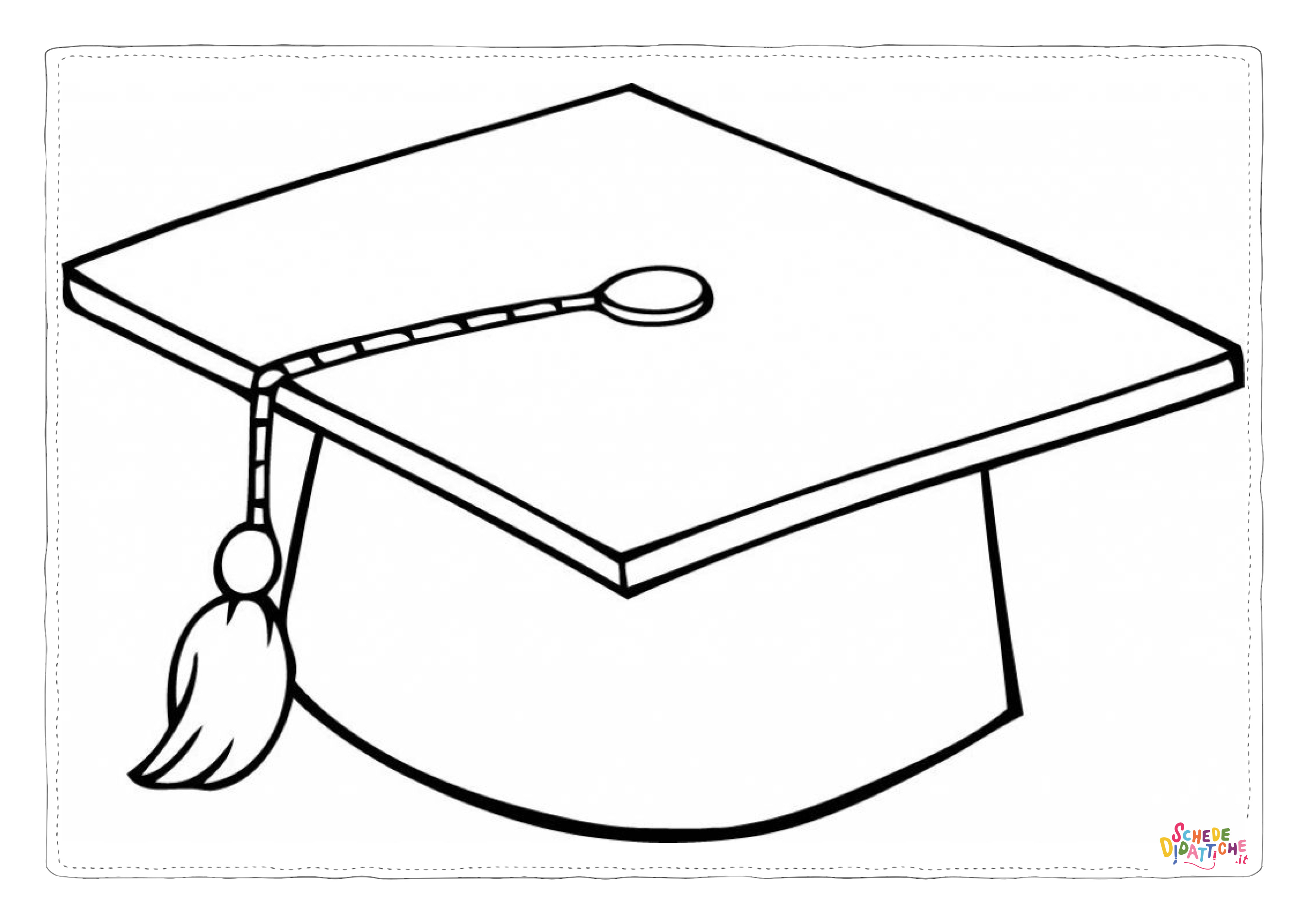 Disegno di cappello da stampare e colorare 8