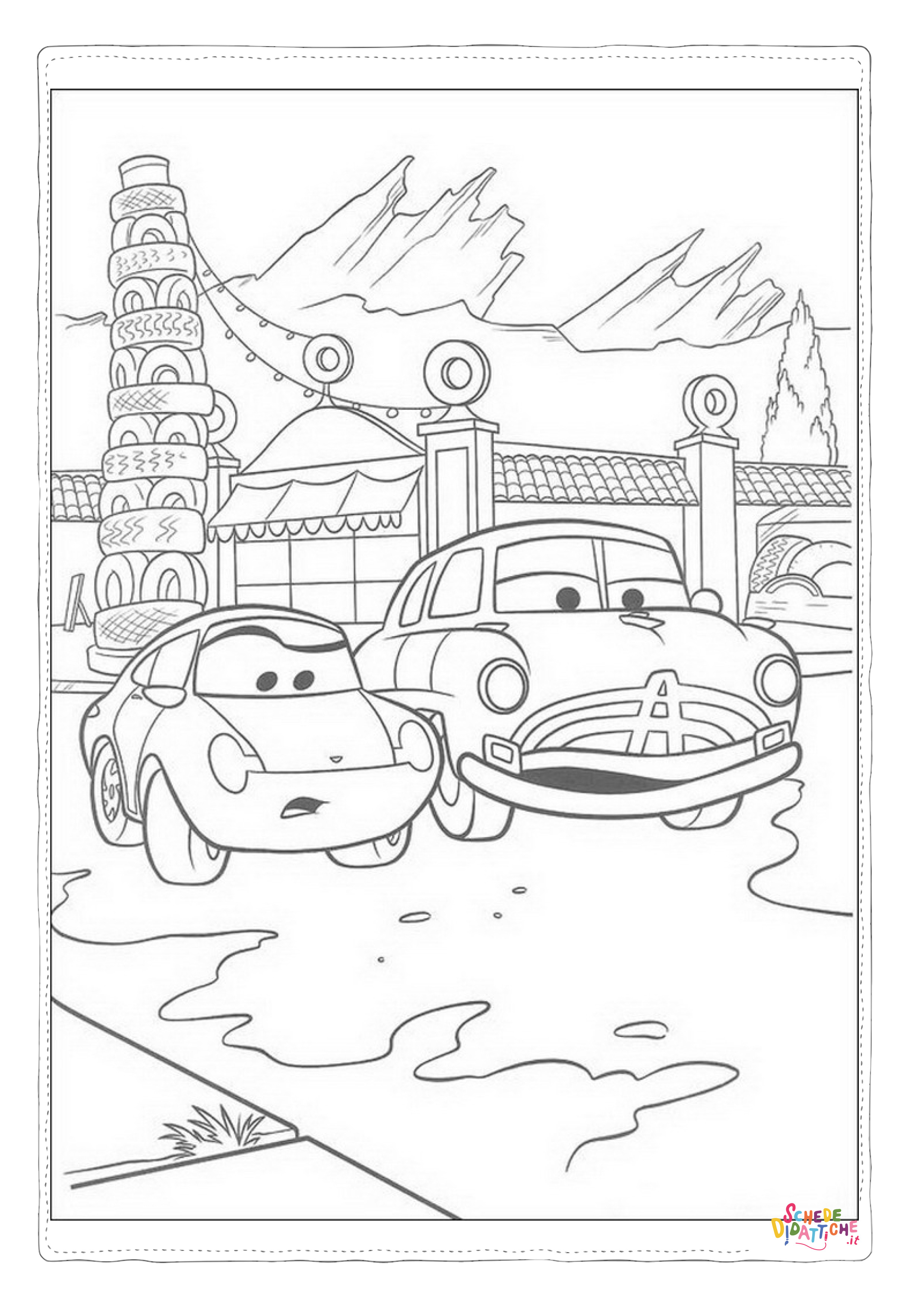 Disegno di Cars da stampare e colorare 173