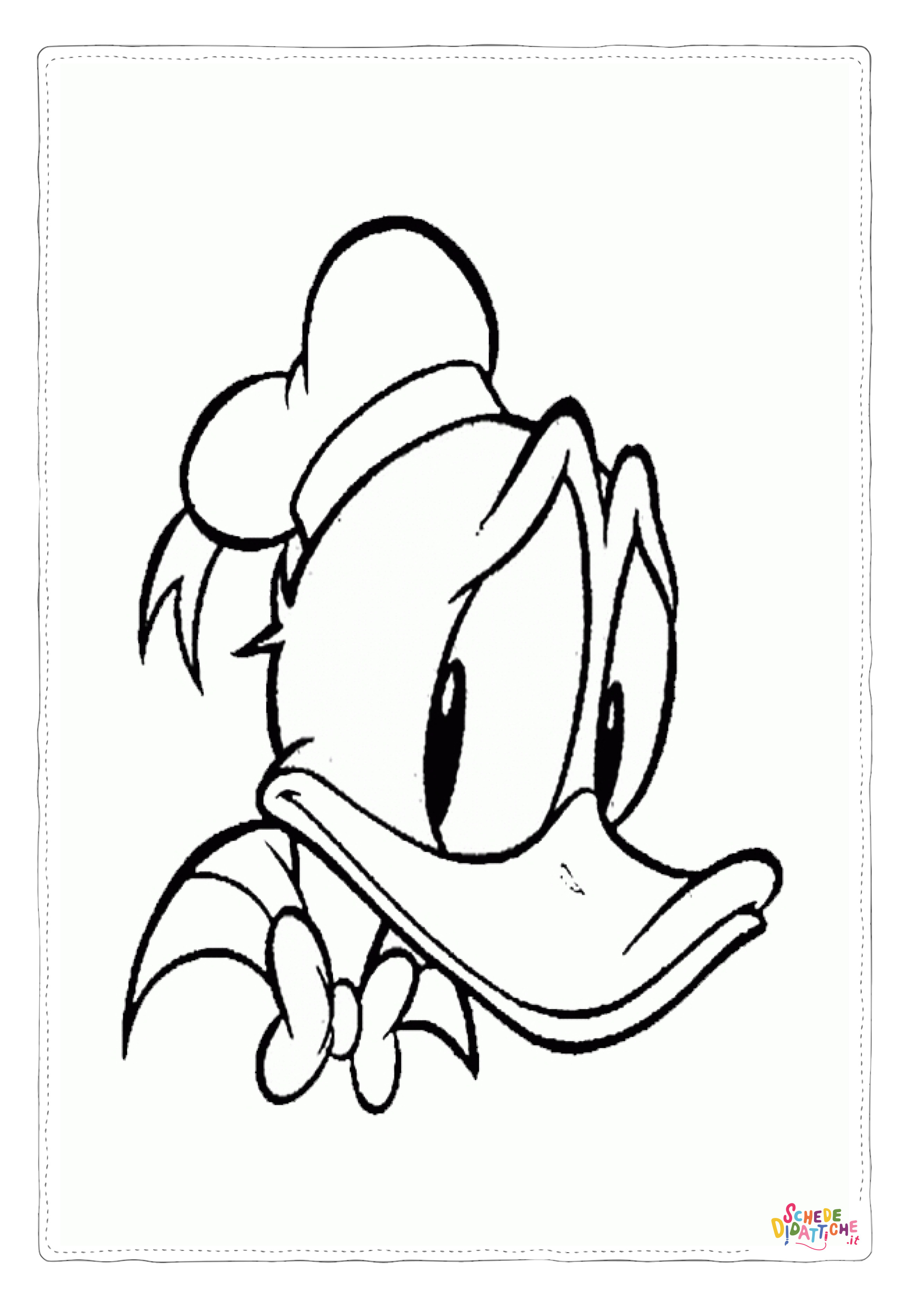 Disegno di Paperino da stampare e colorare 73