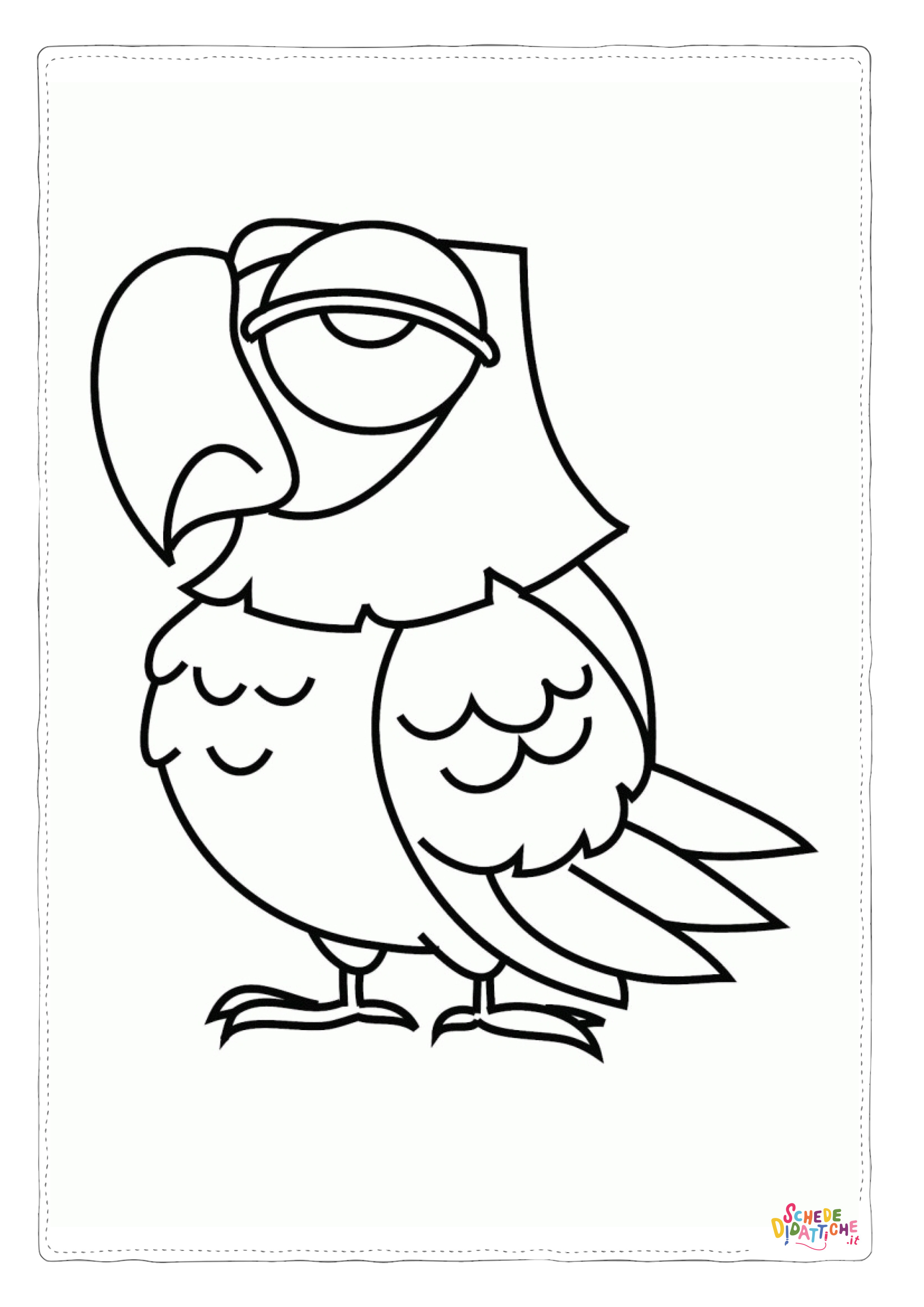 Disegno di falco da stampare e colorare 17