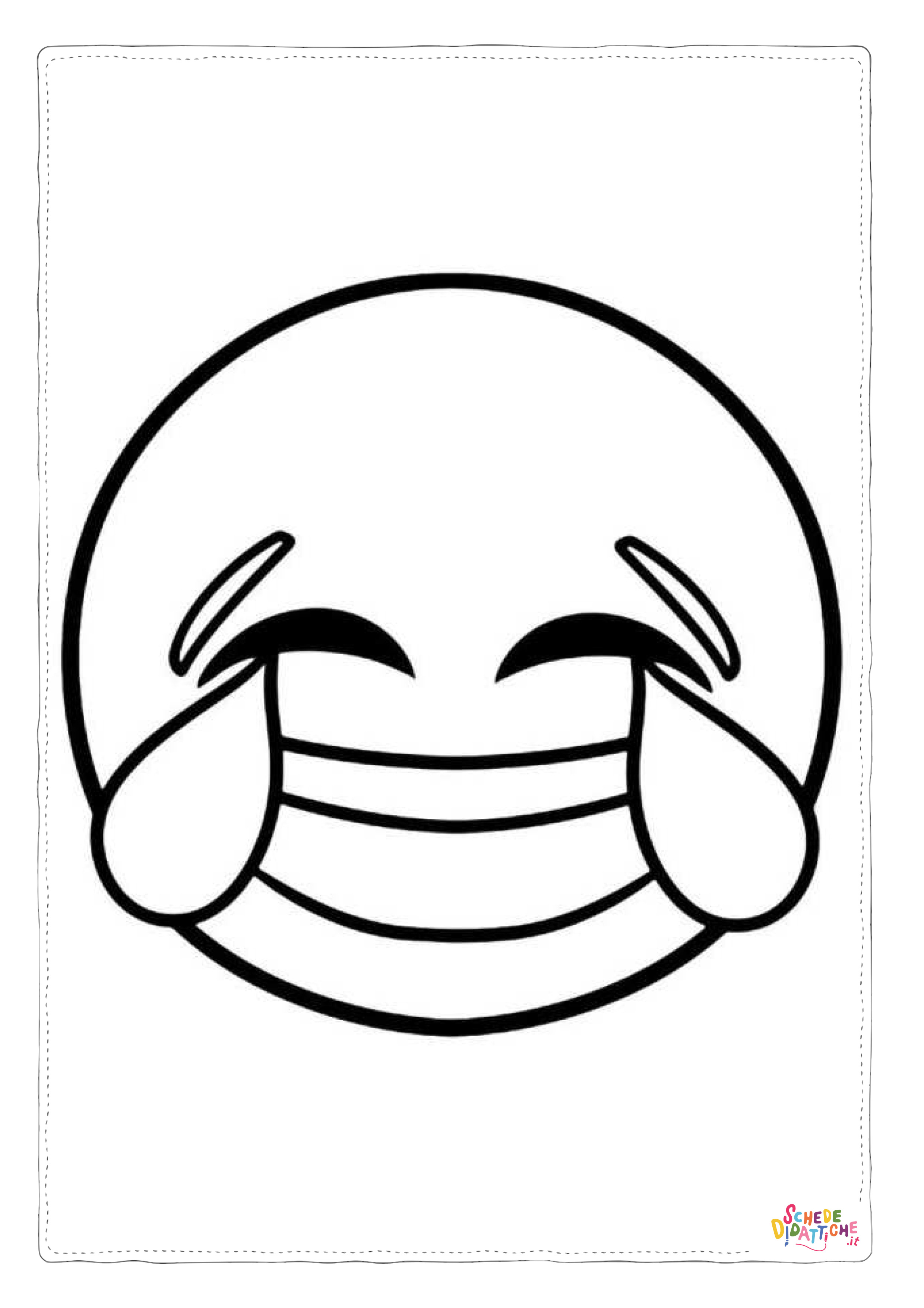 Disegno "Disegno di emoji da stampare e colorare 12" Disegno di emoji da stampare e colorare 12