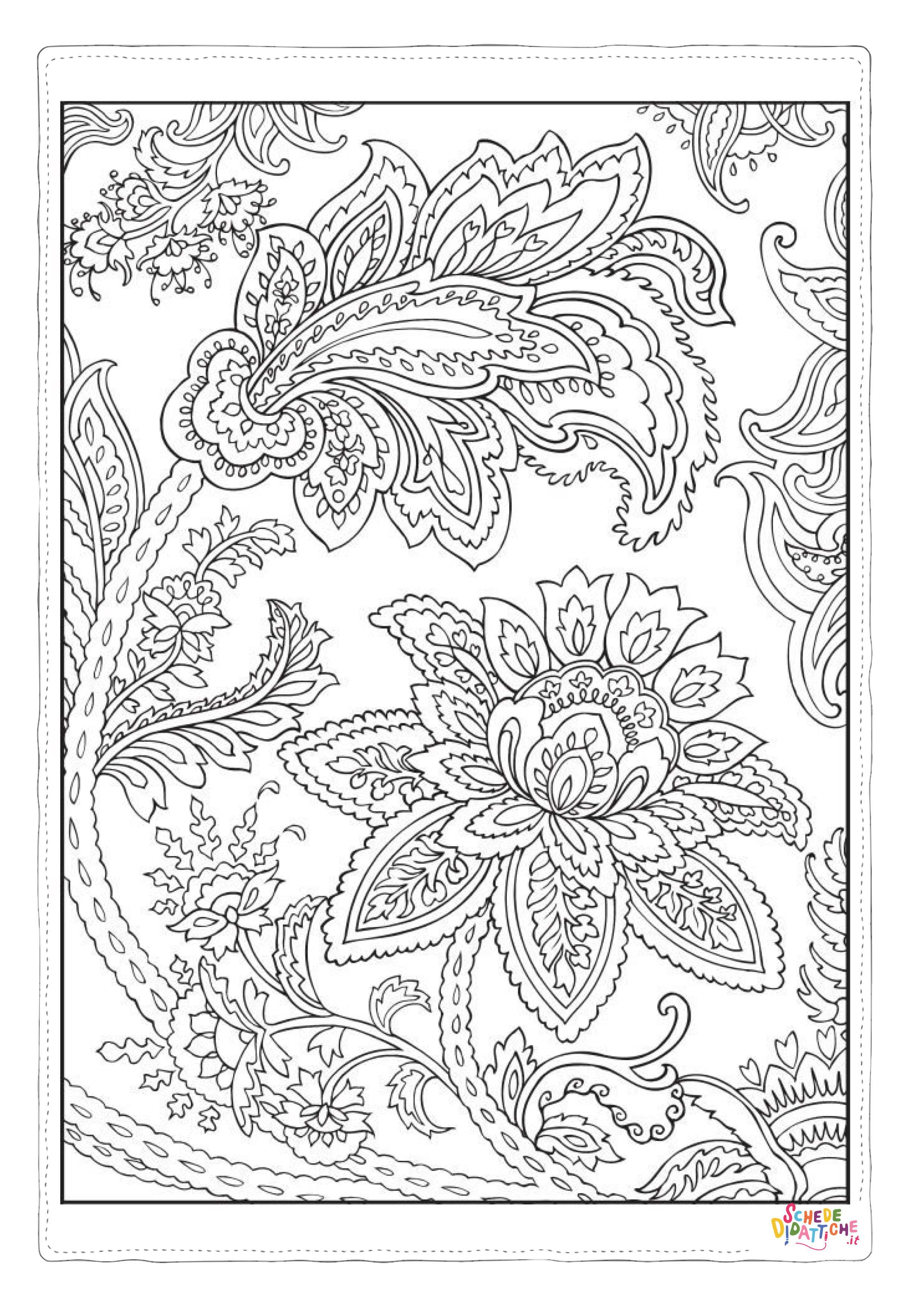 Disegno "Disegno di mandala da stampare e colorare 1172" Disegno di mandala da stampare e colorare 1172
