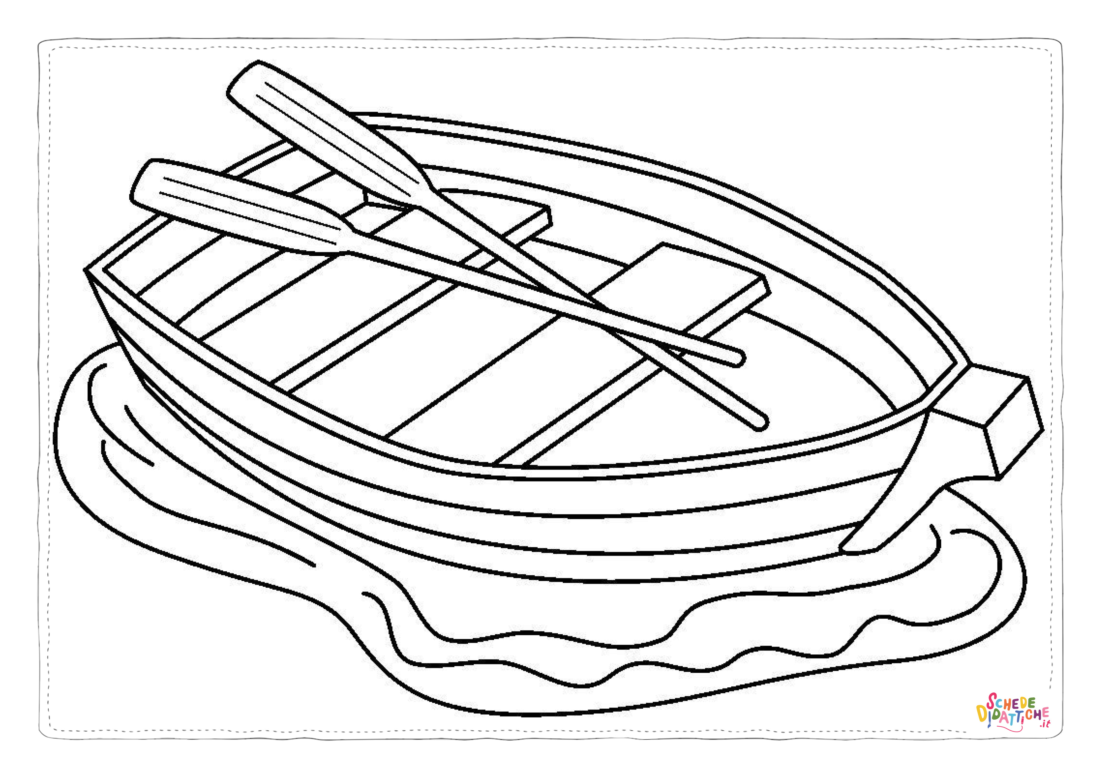 Disegno "Disegno di barca da stampare e colorare 3" Disegno di barca da stampare e colorare 3