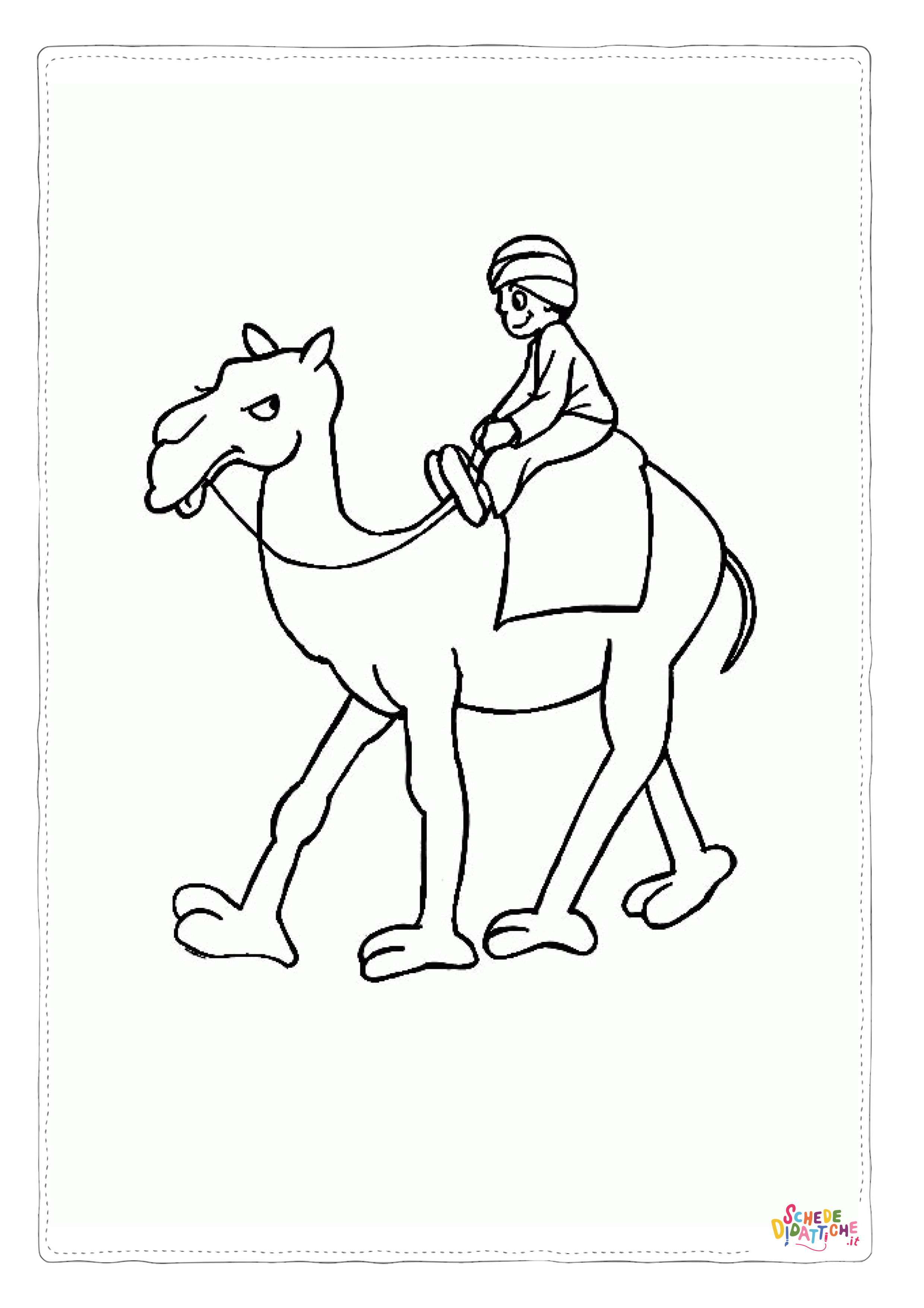 Disegno di dromedario da stampare e colorare 23