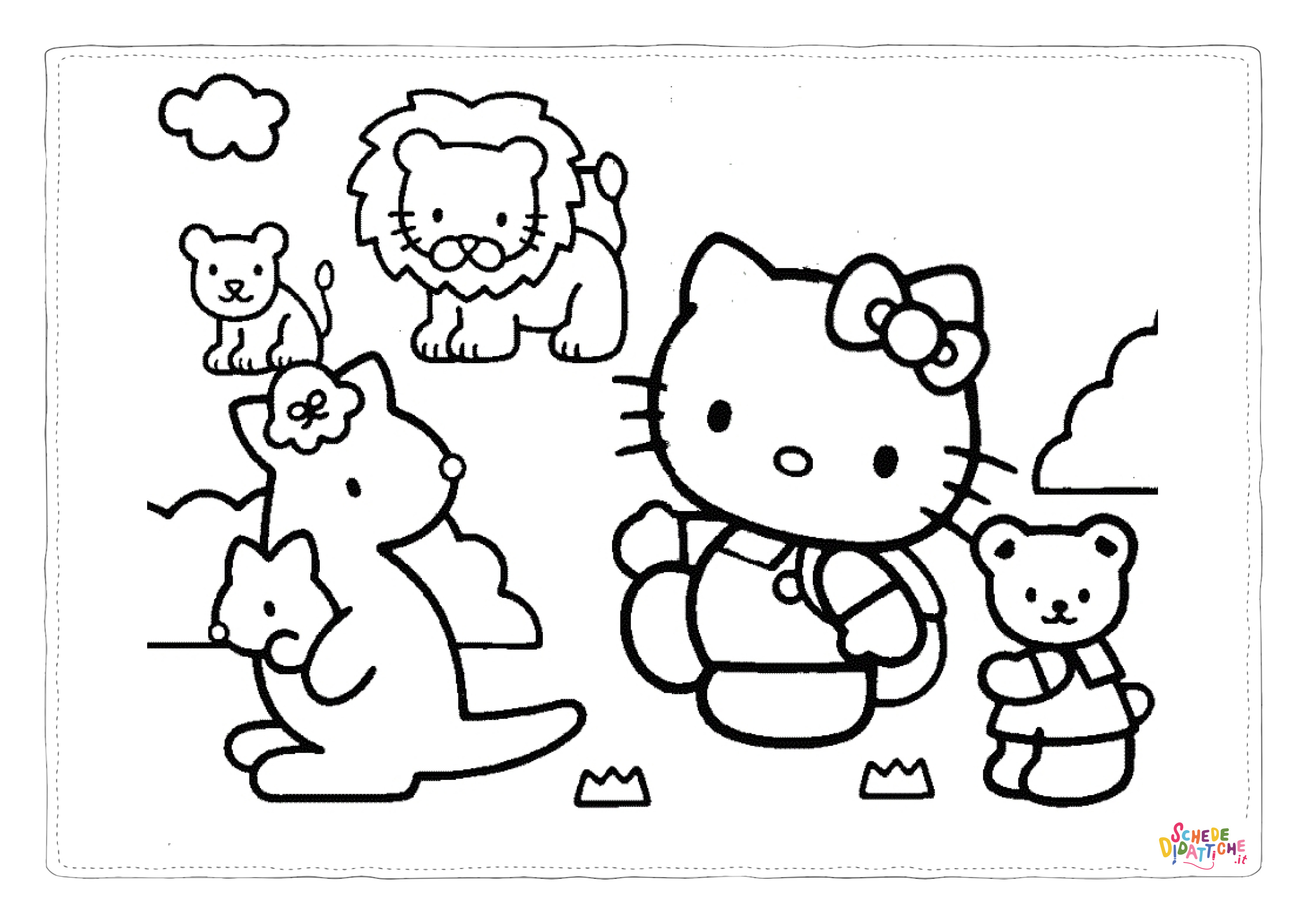 Disegno "Disegno di Hello Kitty da stampare e colorare 15" Disegno di Hello Kitty da stampare e colorare 15