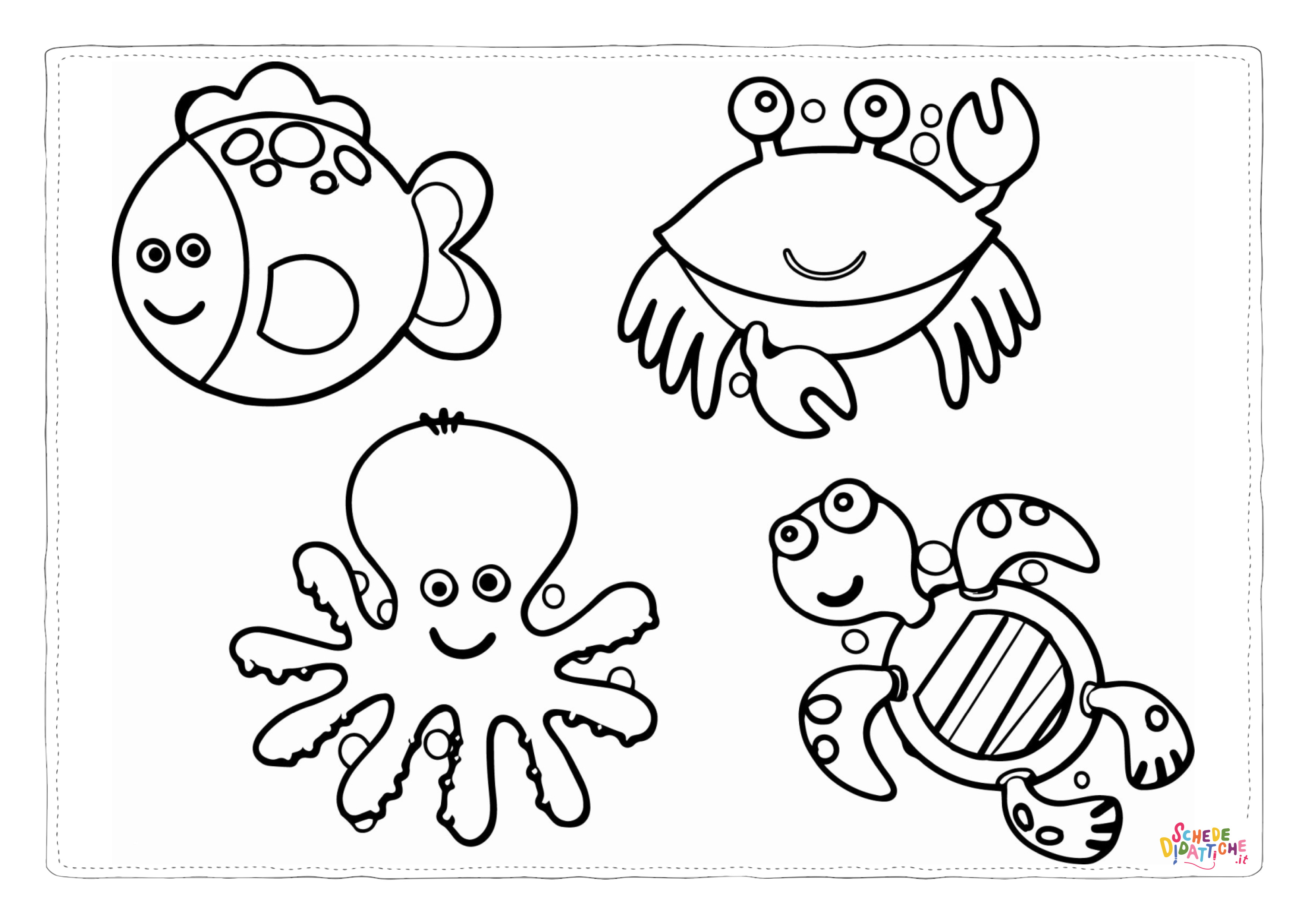 Disegno "Disegno di pesce da stampare e colorare 213" Disegno di pesce da stampare e colorare 213