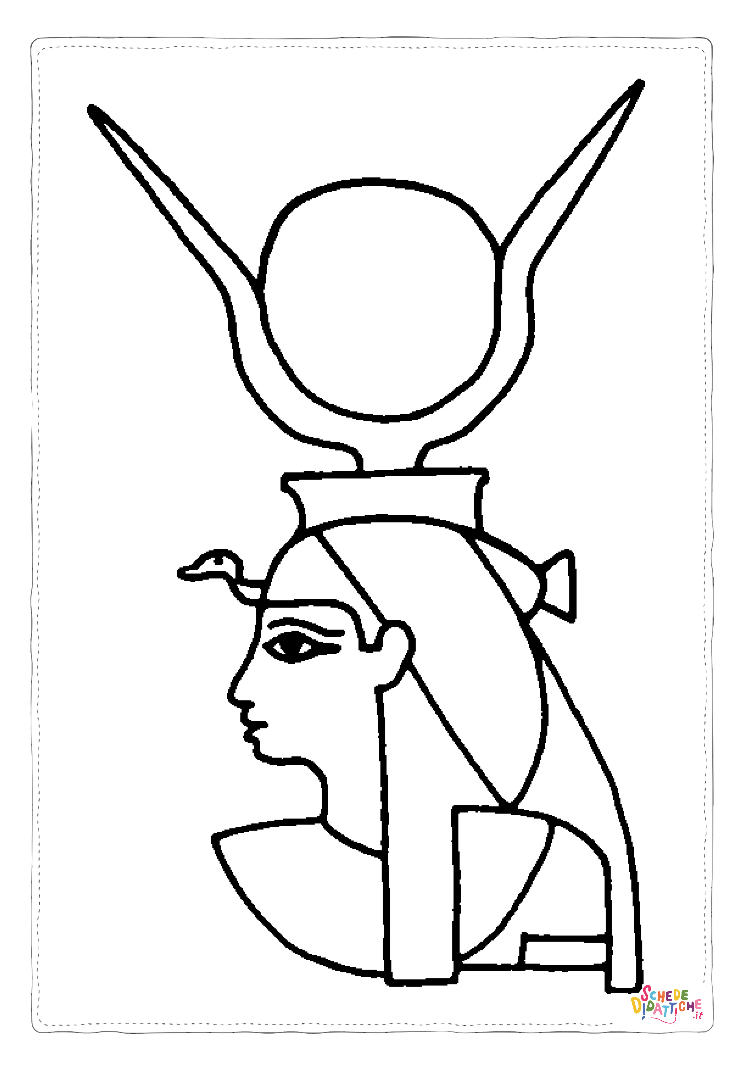 Disegno "Disegno di Impero Egizio da stampare e colorare 24" Disegno di Impero Egizio da stampare e colorare 24