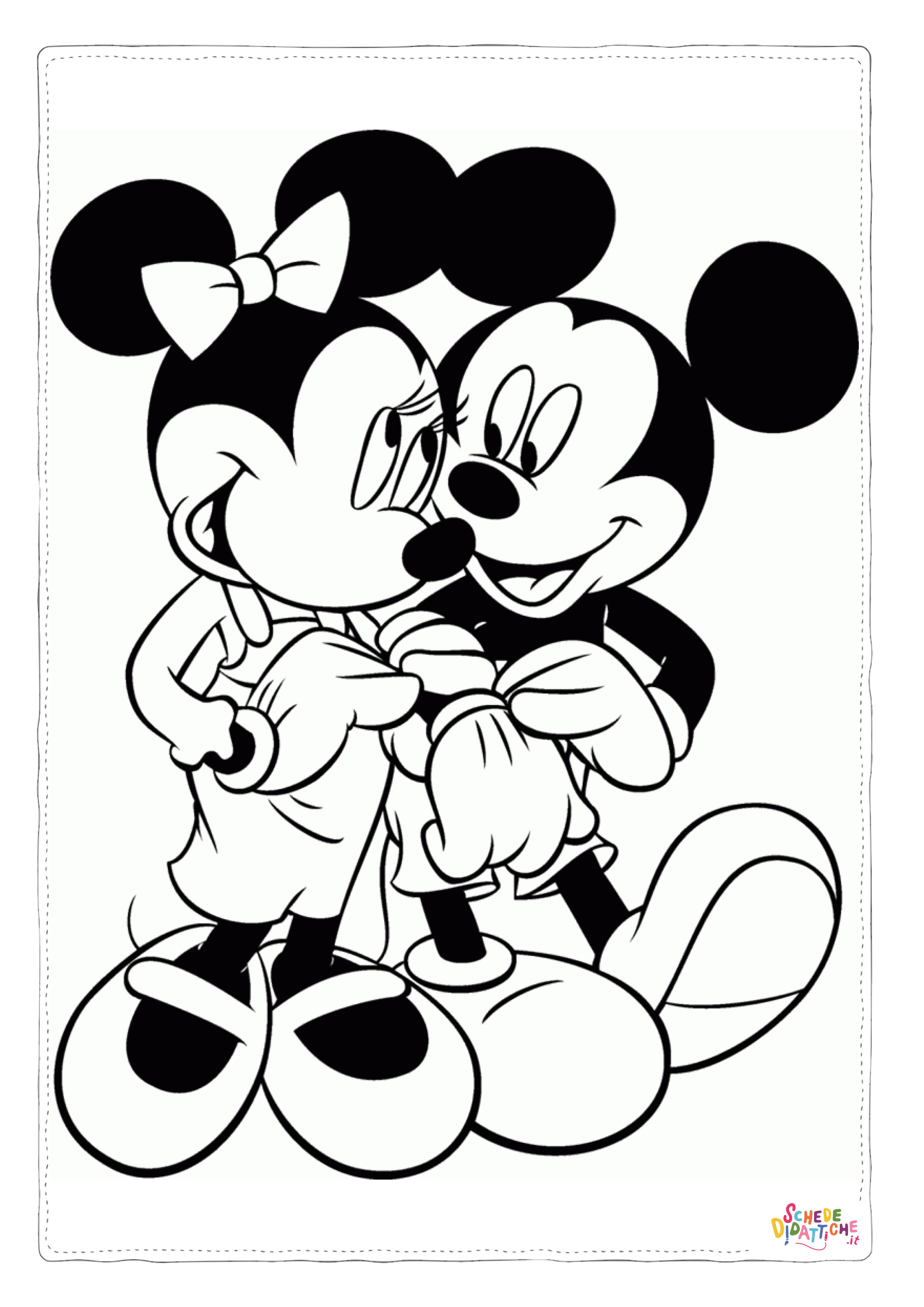Disegno "Disegno di Topolino da stampare e colorare 109" Disegno di Topolino da stampare e colorare 109