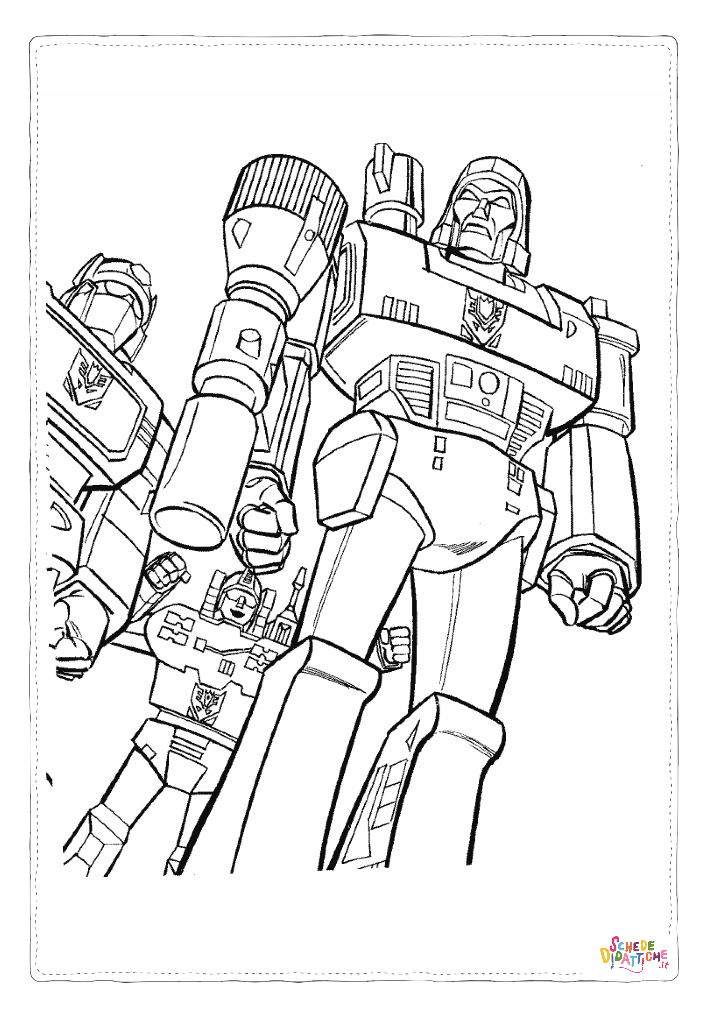 Disegno di Transformers da stampare e colorare 12