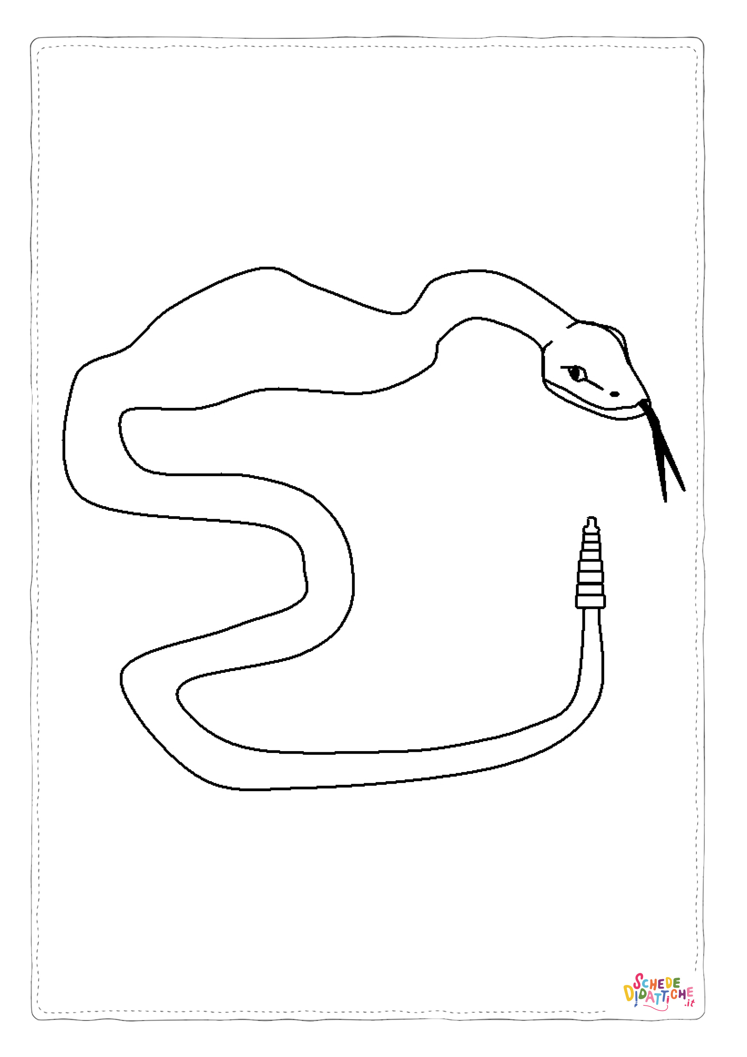 Disegno di serpente da stampare e colorare 15