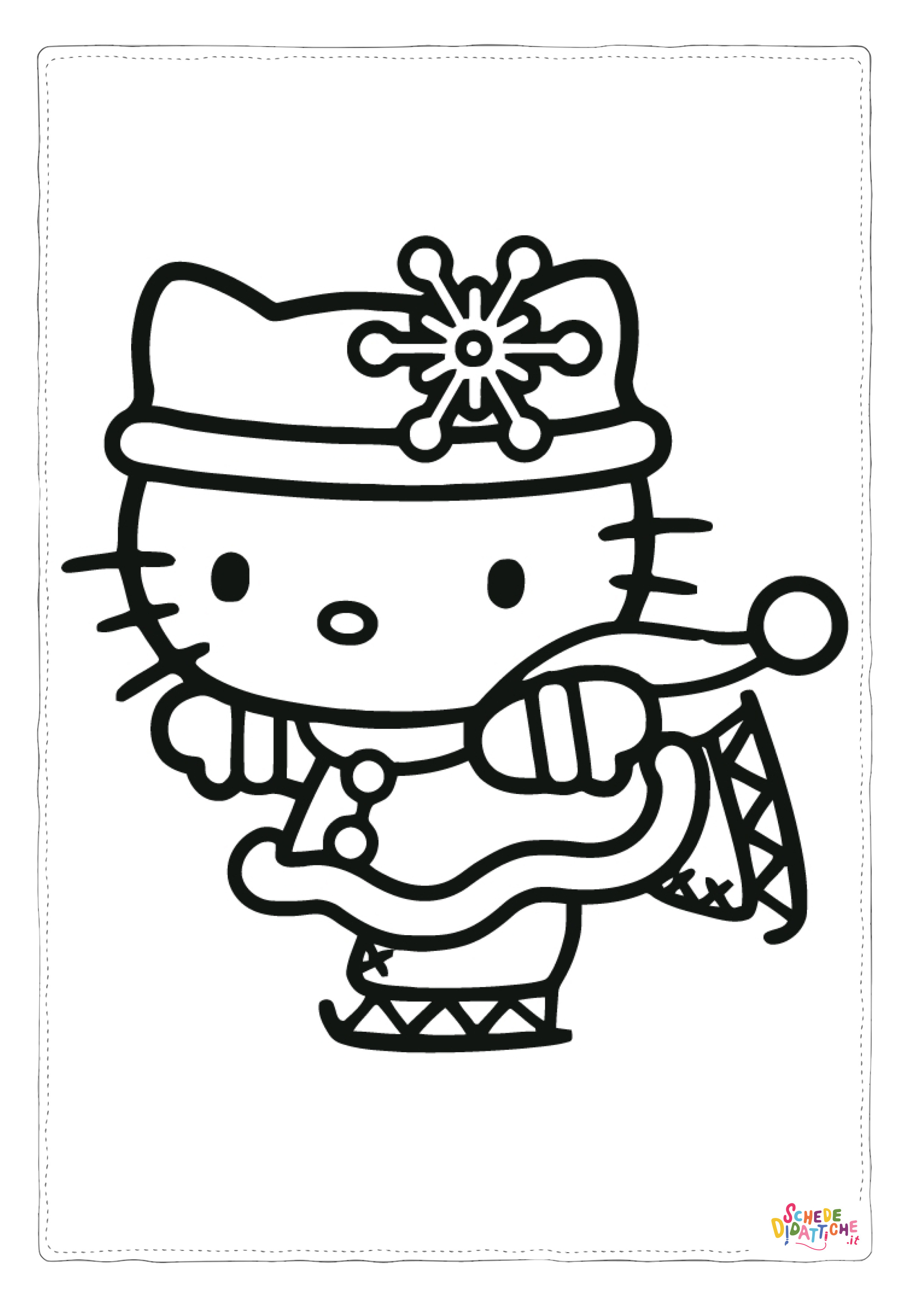 Disegno "Disegno di Hello Kitty da stampare e colorare 50" Disegno di Hello Kitty da stampare e colorare 50