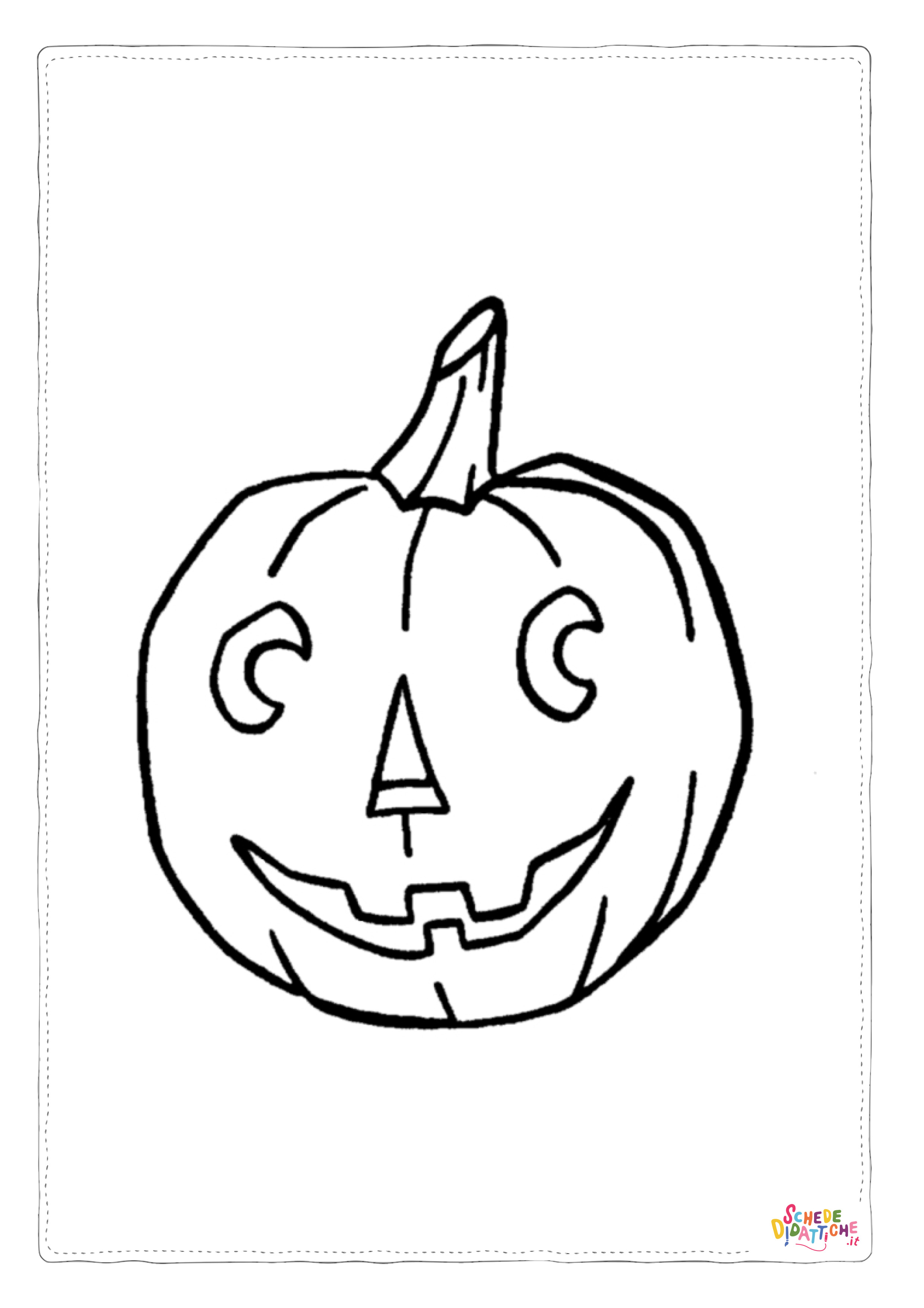 Disegno "Disegno di zucca di Halloween da stampare e colorare 59" Disegno di zucca di Halloween da stampare e colorare 59