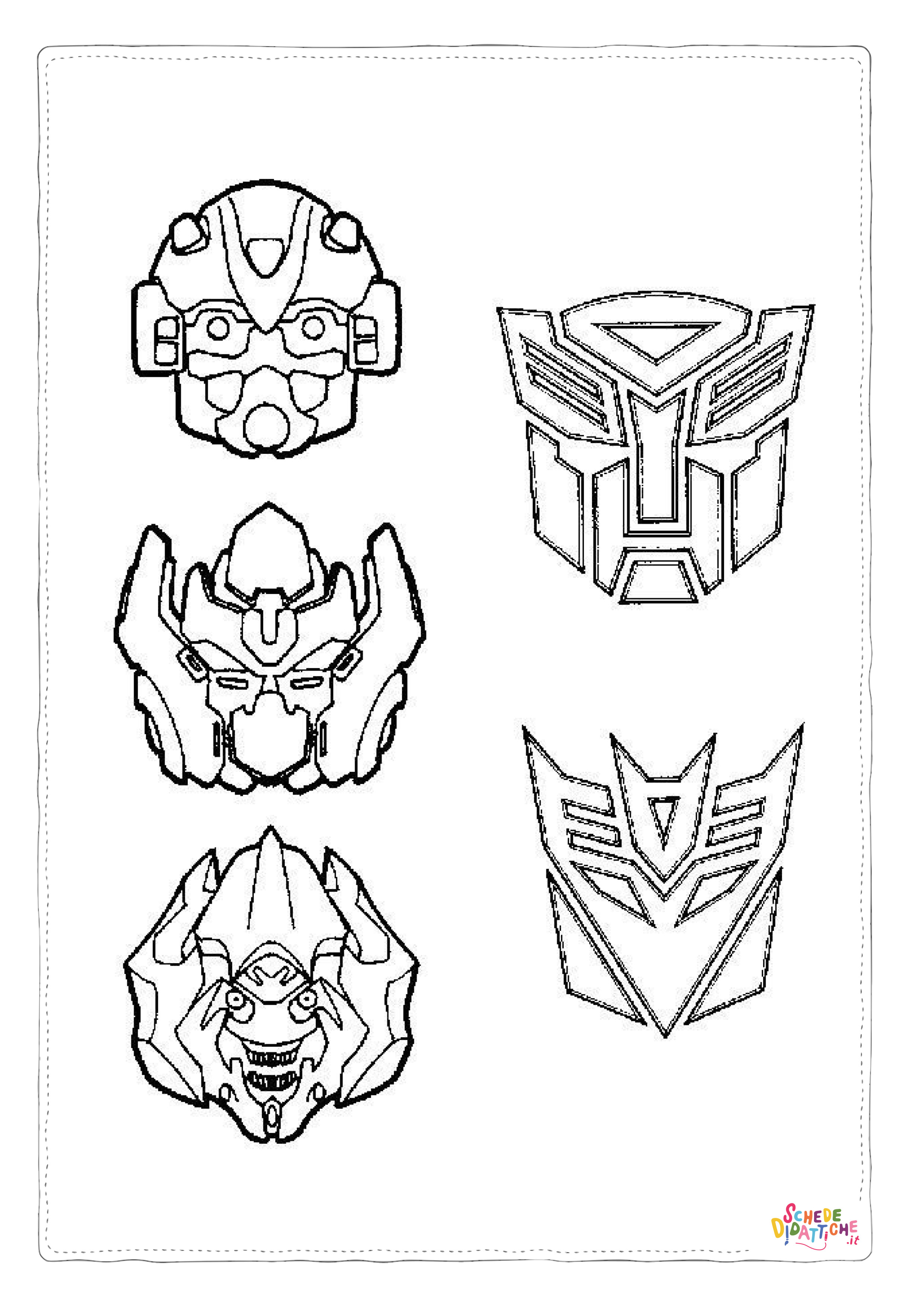 Disegno di Transformers da stampare e colorare 102