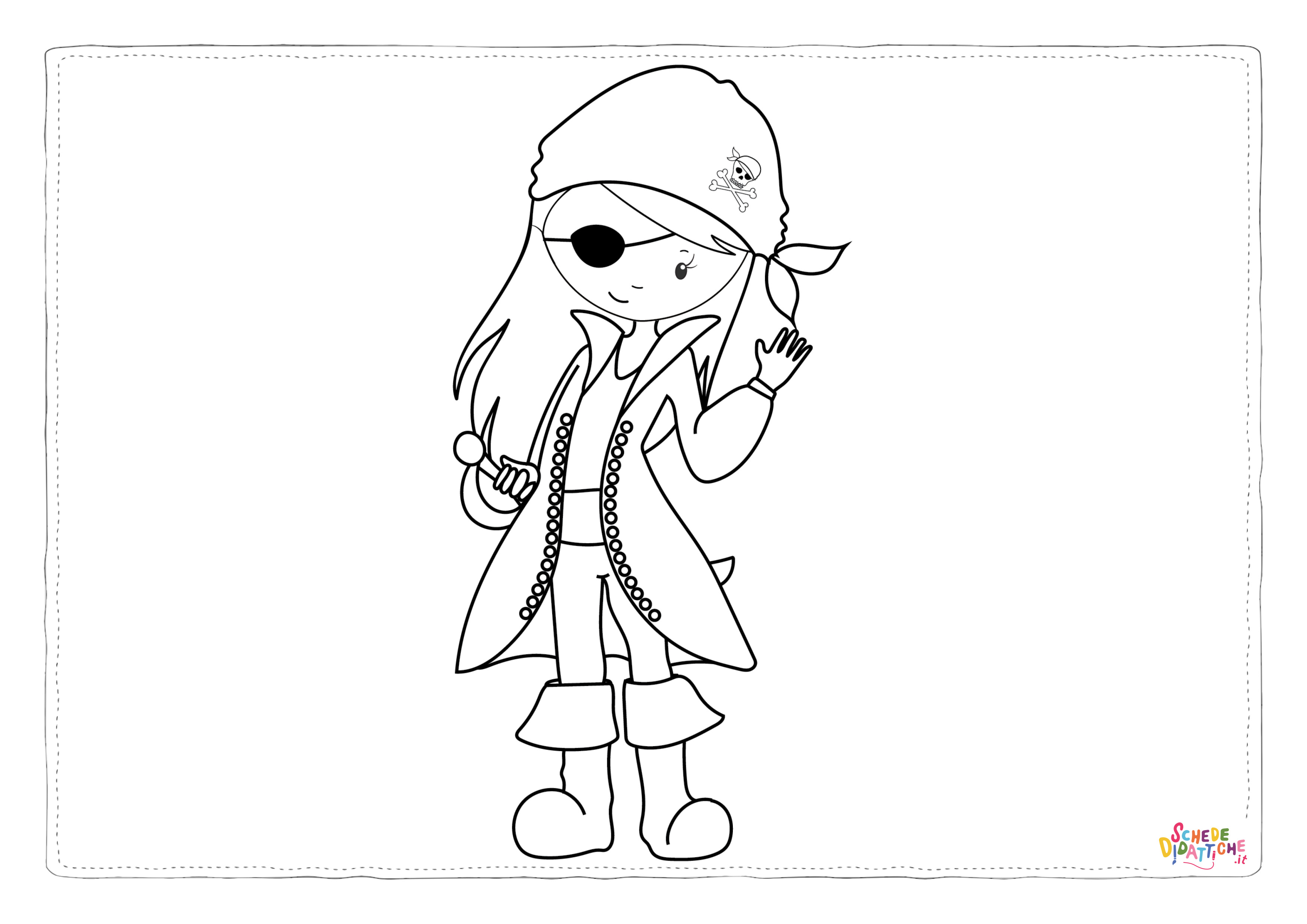 Disegno "PIRATE GIRL STAMPS-08" PIRATE GIRL STAMPS-08