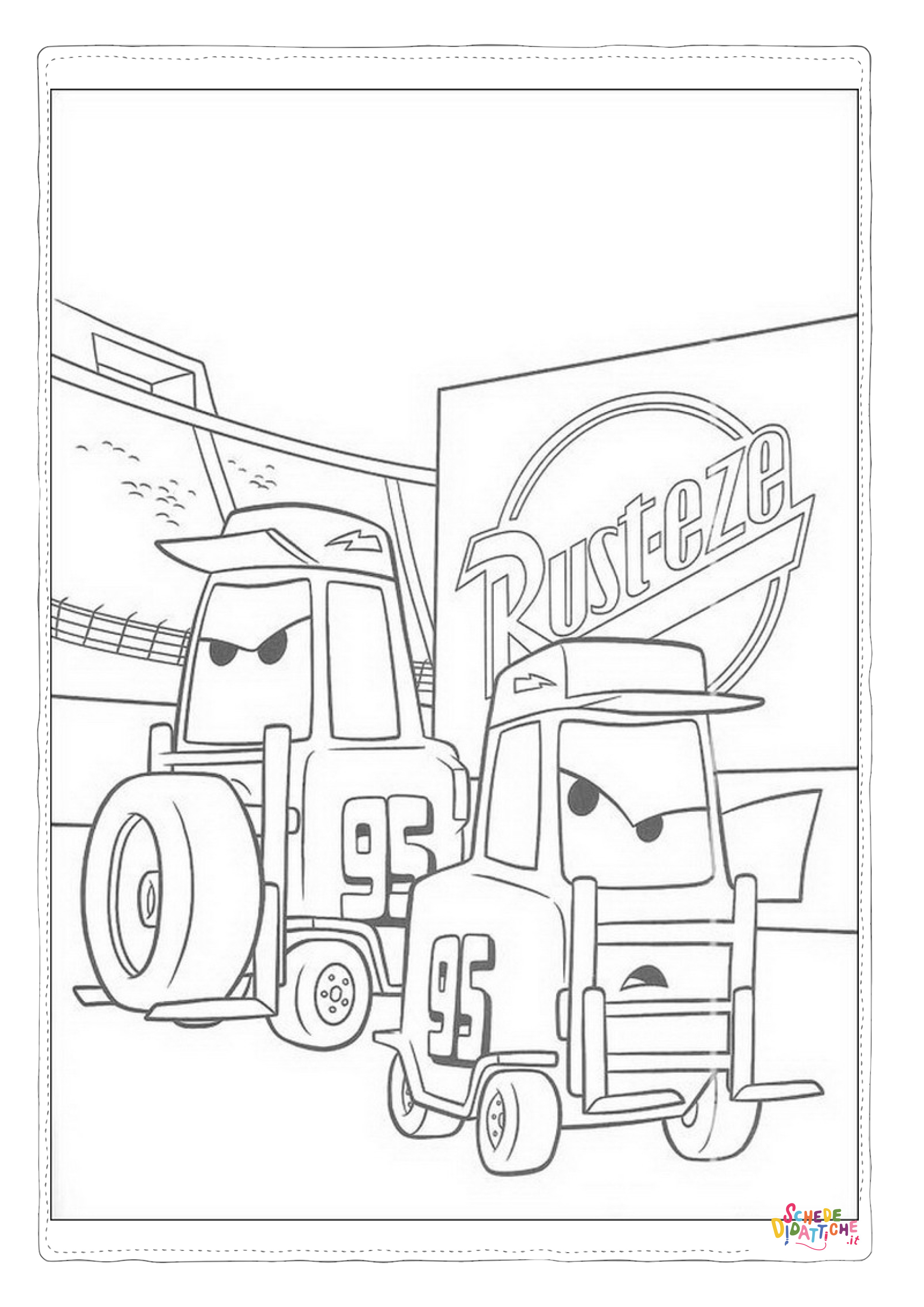 Disegno "Disegno di Cars da stampare e colorare 163" Disegno di Cars da stampare e colorare 163
