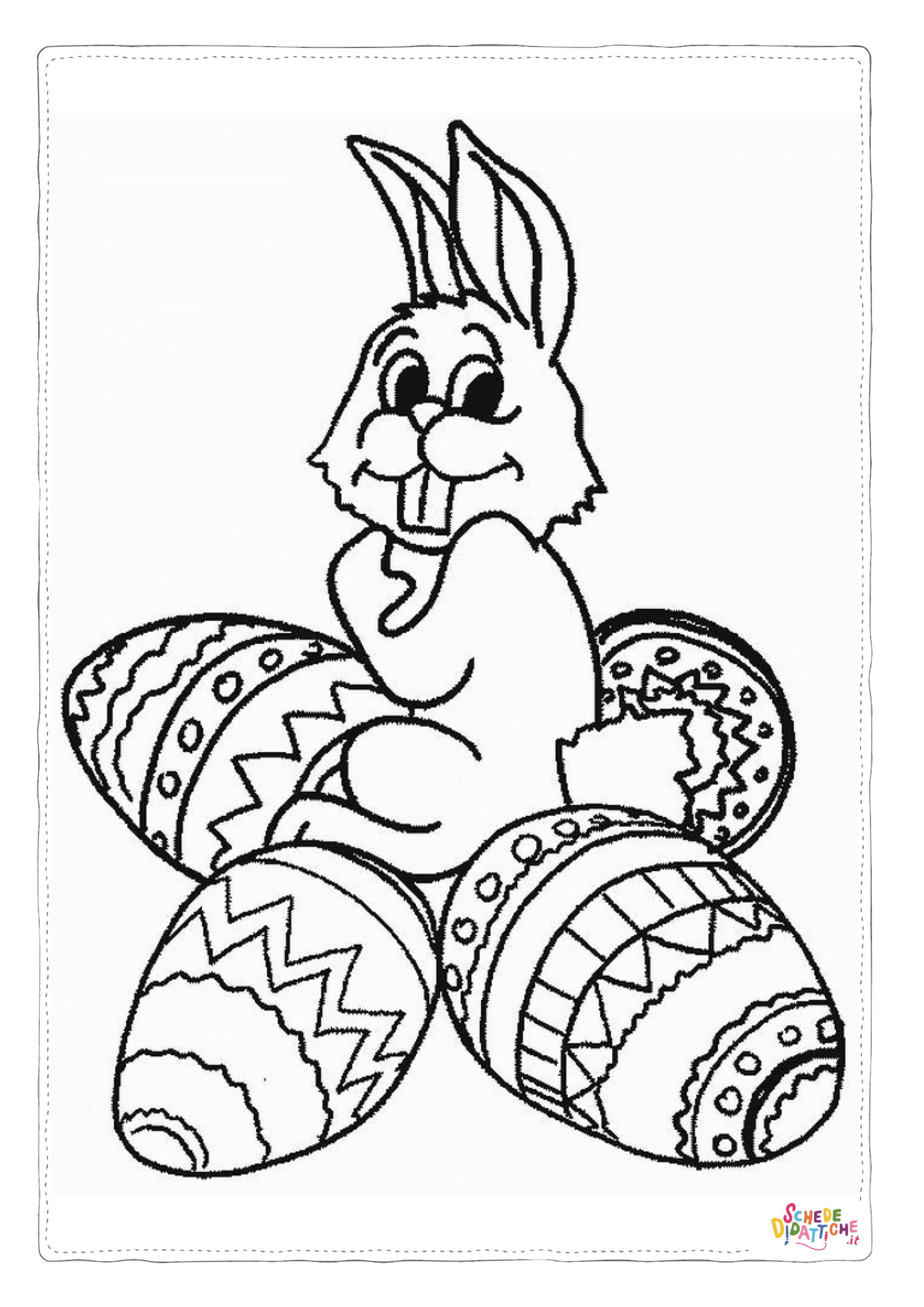 Disegno "Disegno di uovo di Pasqua da stampare e colorare 280" Disegno di uovo di Pasqua da stampare e colorare 280